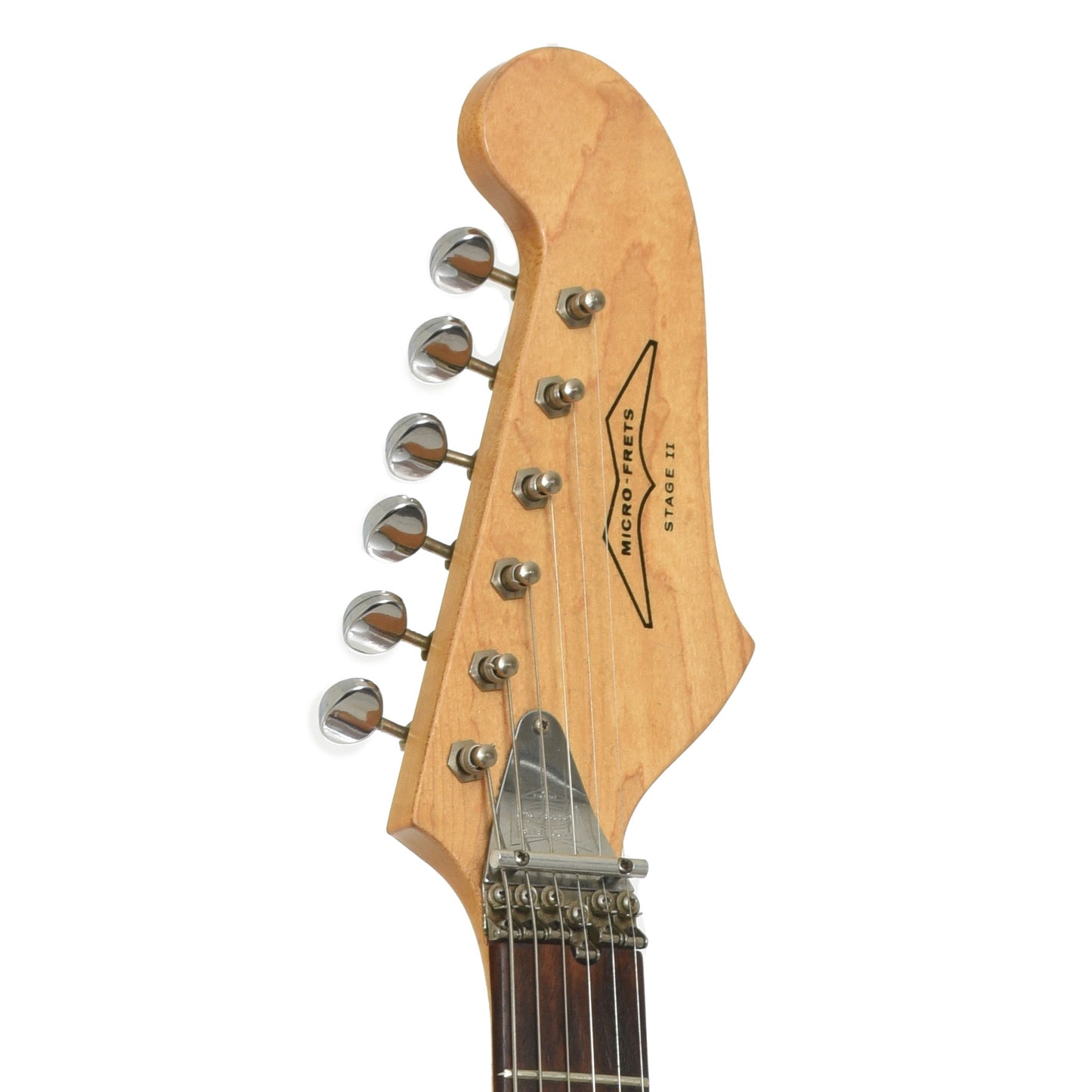 Headstock of Microfrets Stage II Electric Guitar 