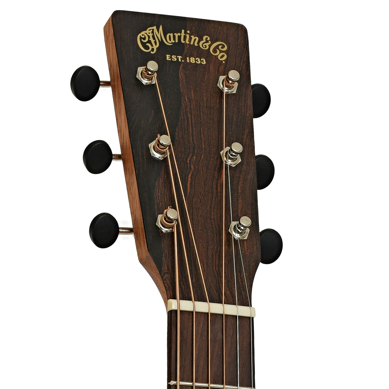 Headstock of Martin D-10E Retro Sapele Guitar 
