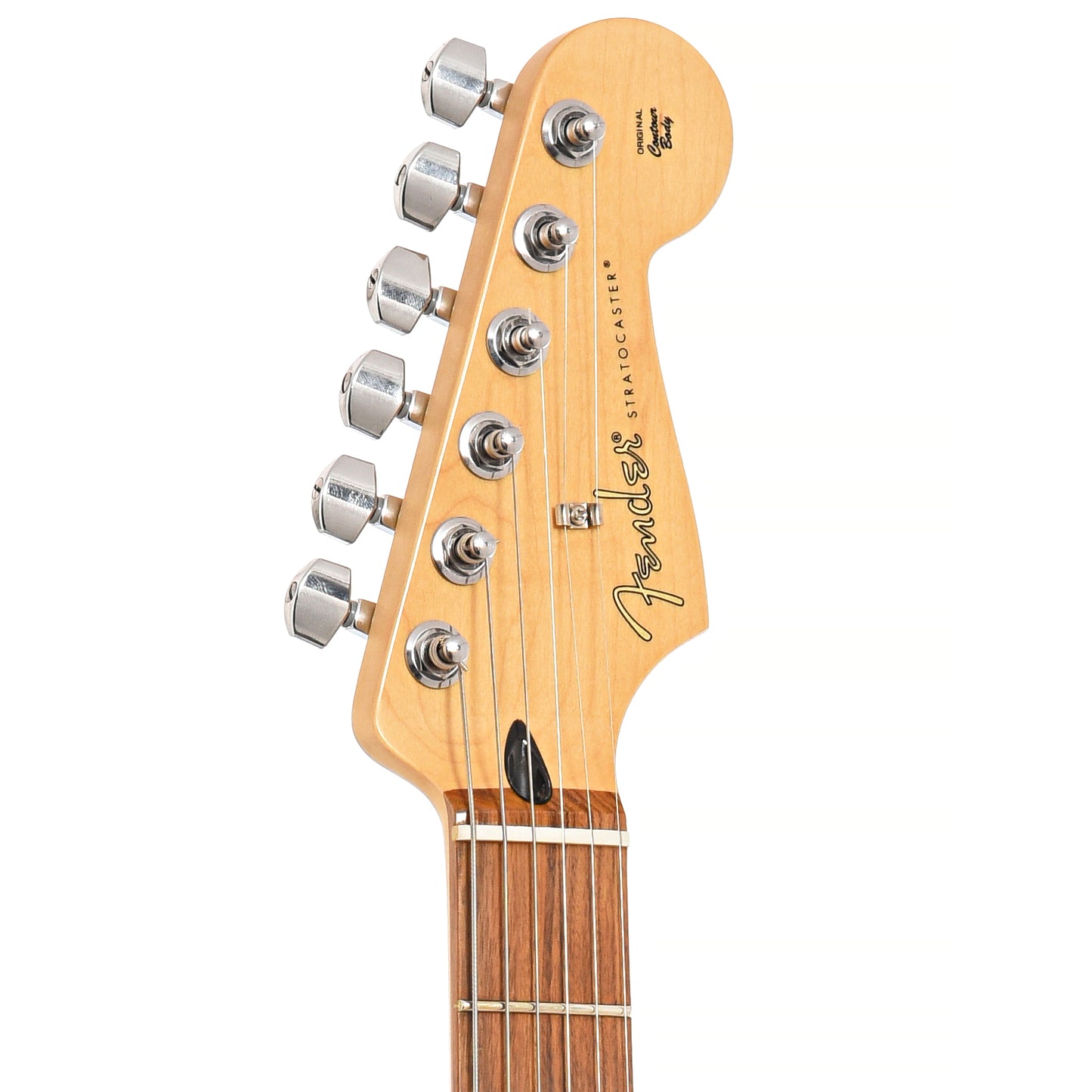 Front headstock of Fender Player Stratocaster Electric Guitar