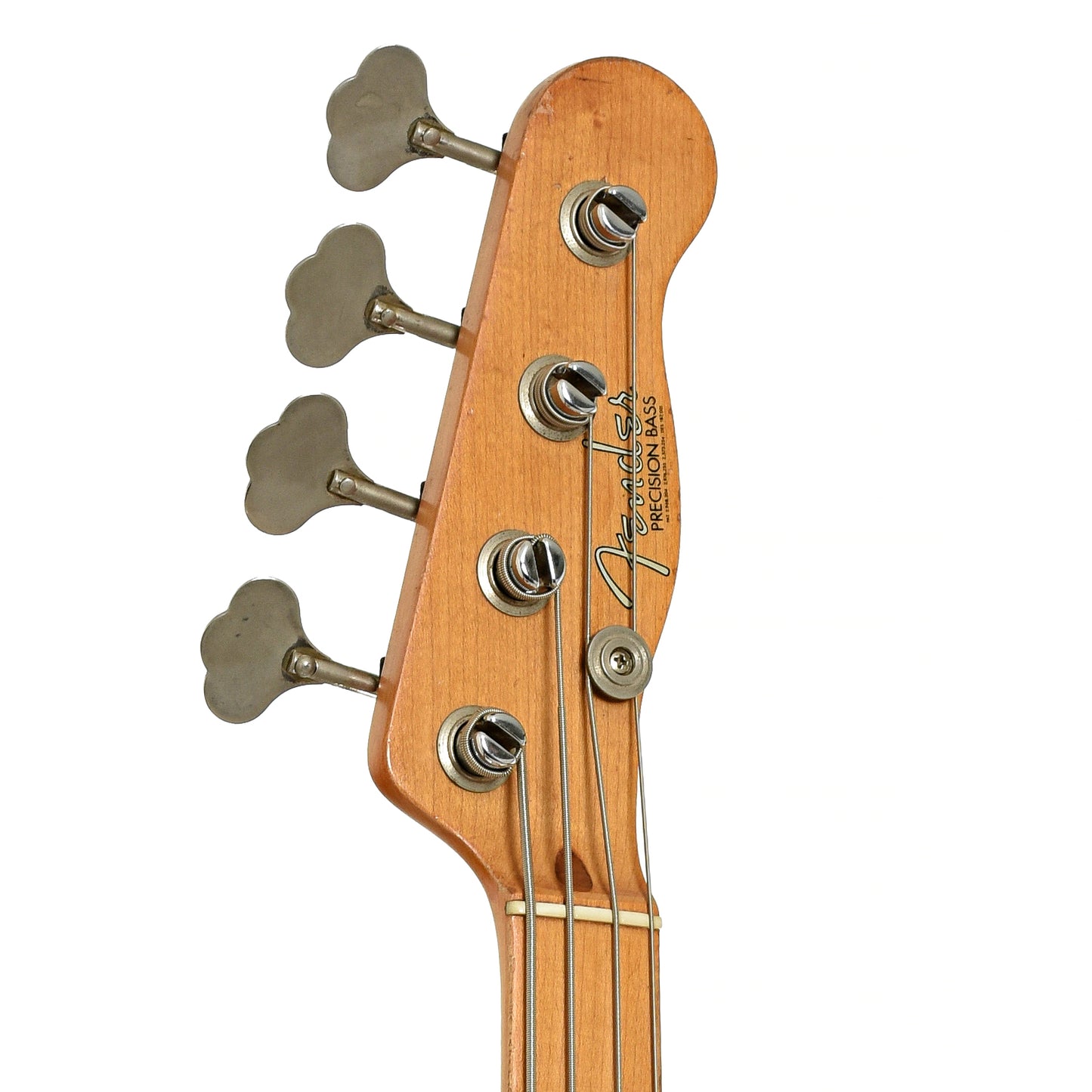Headstock of Fender Precision Bass