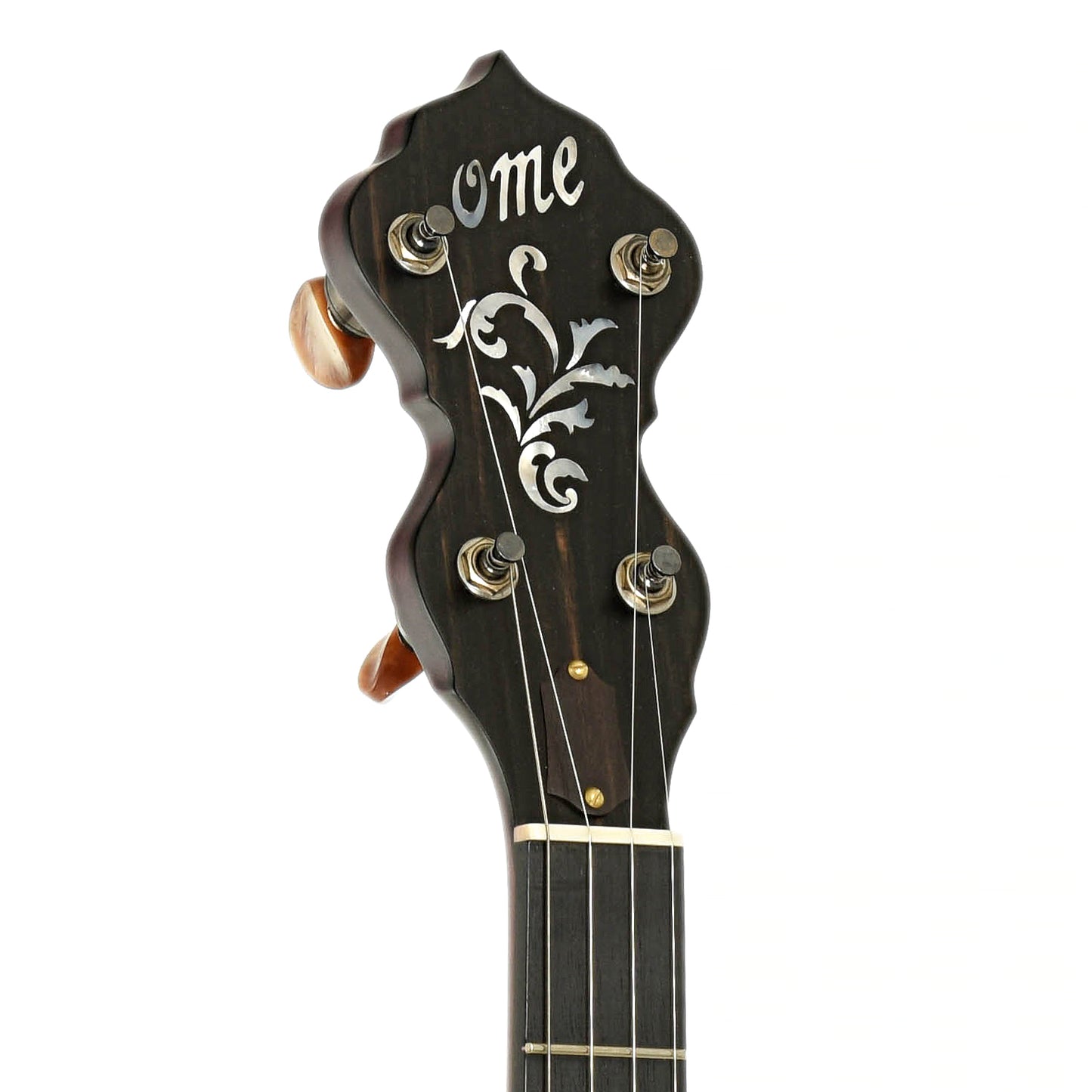 Headstock of Ome Jasmine Limited Edition 11" Open Back Banjo