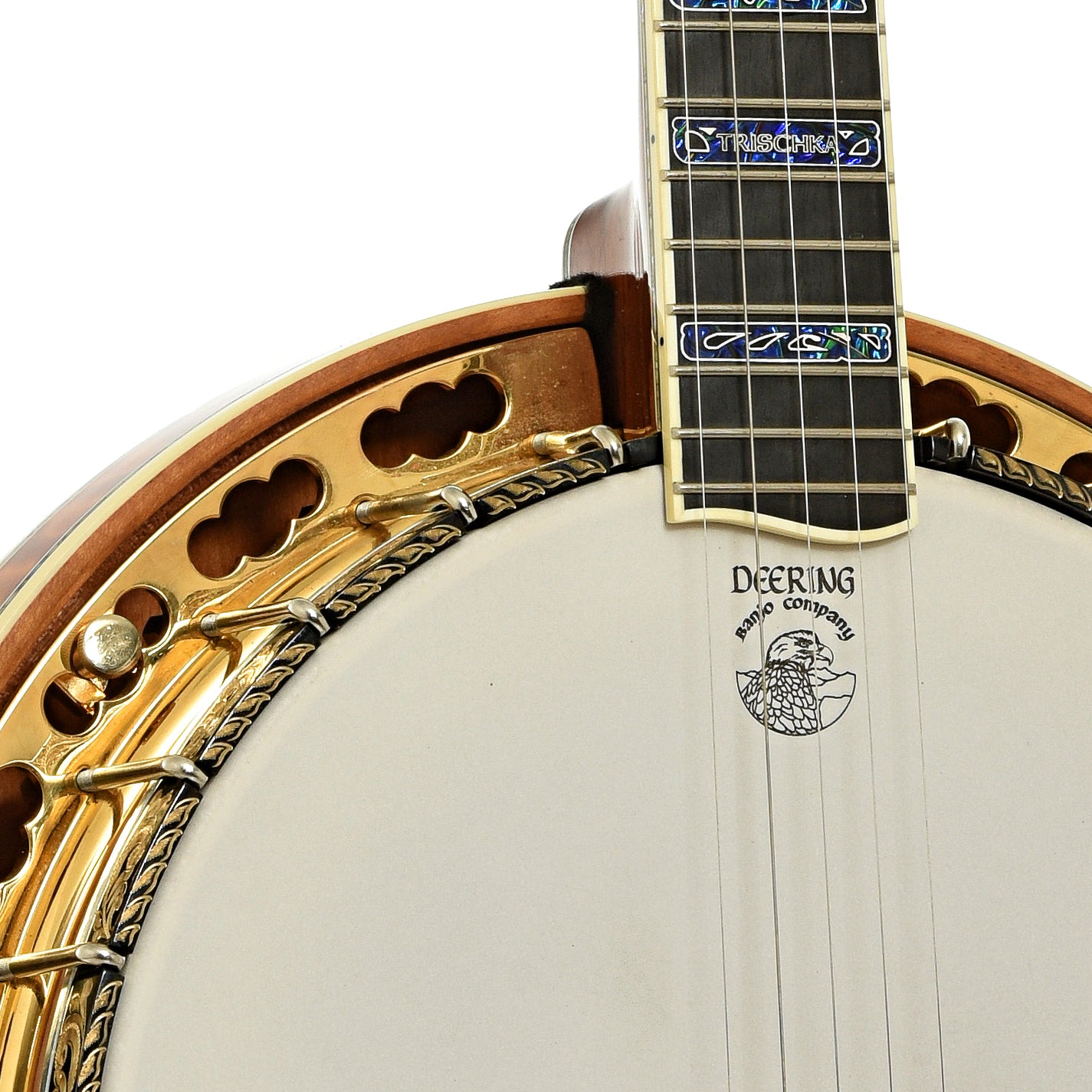 Front neck joint of Deering Tony Trischka Golden Clipper 