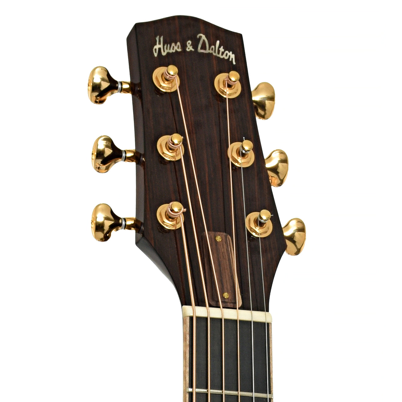 Headstock of Huss and Dalton CM Custom Acoustic Guitar