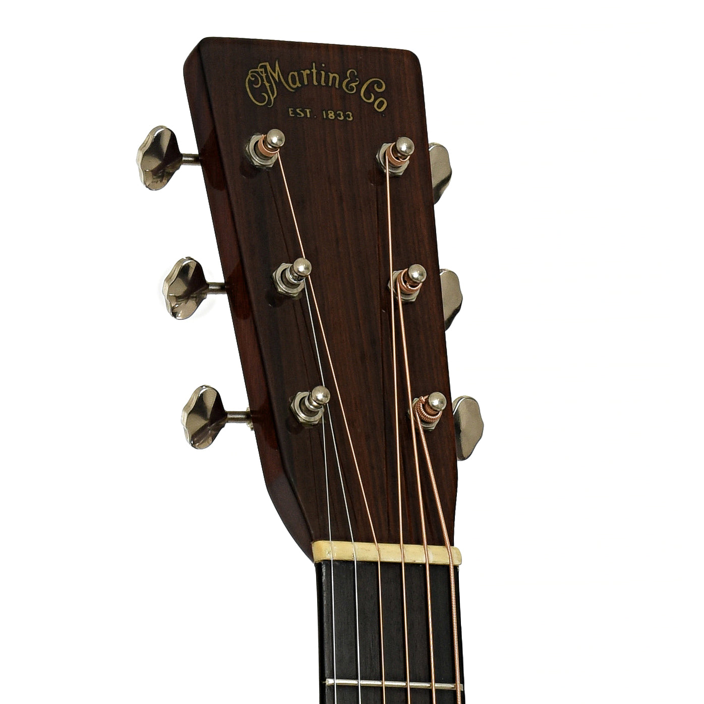 Headstock of Martin OM-28V L Acoustic Guitar 