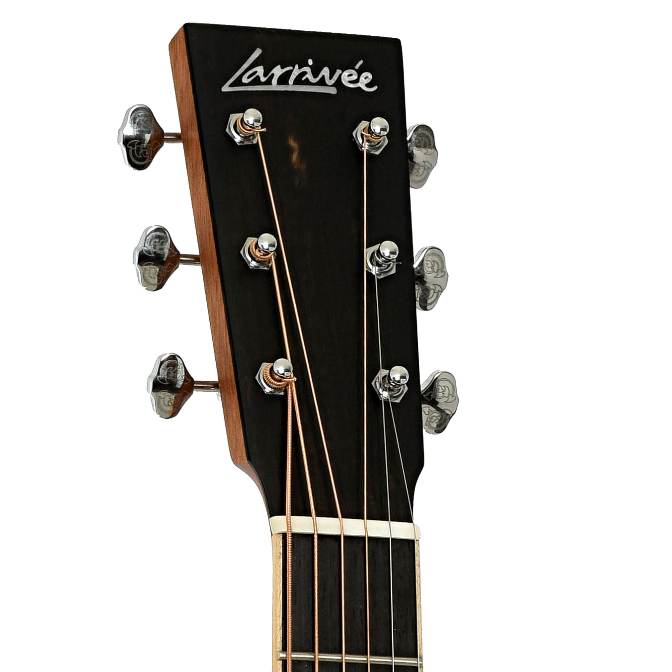 Headstock of Larrivee SD-40R Legacy Series Slope Shoulder Dreadnought Acoustic Guitar