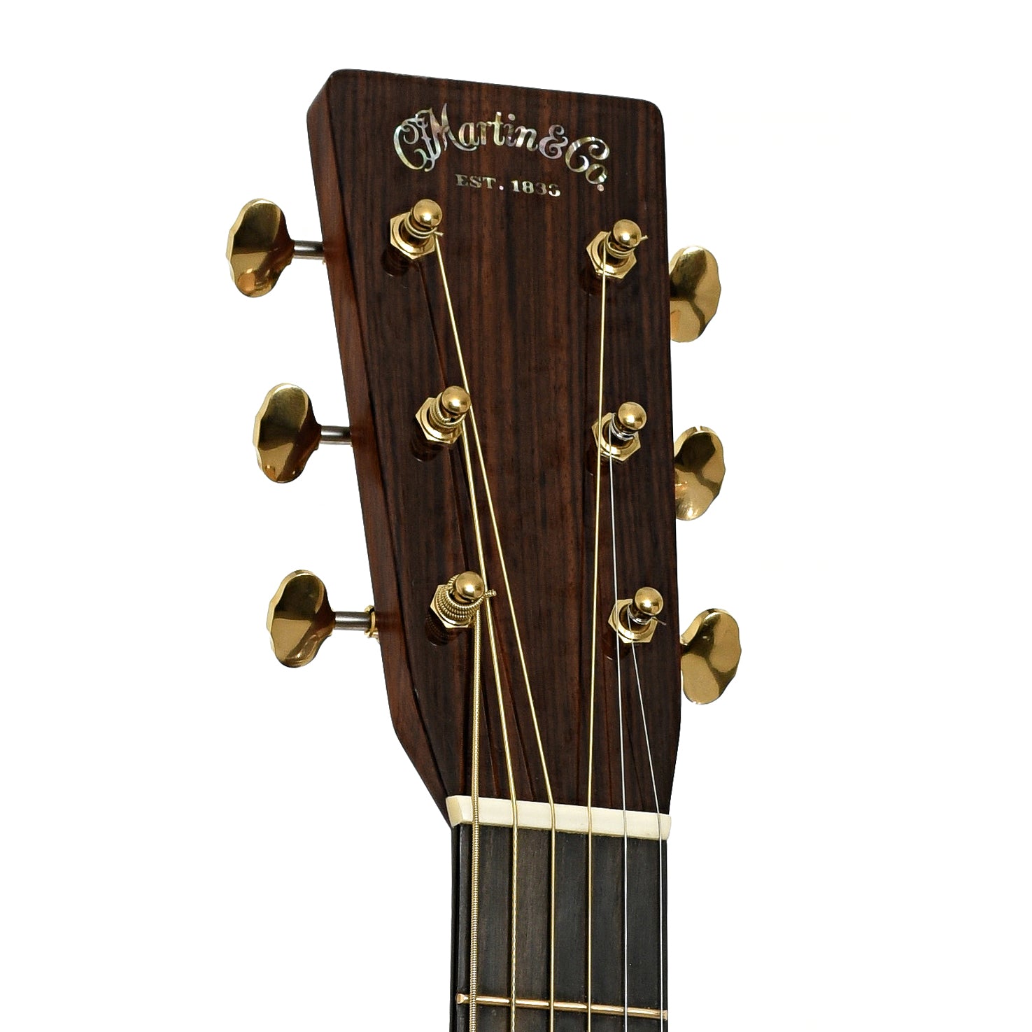 Headstock of Martin 00-28 Modern Deluxe Acoustic Guitar