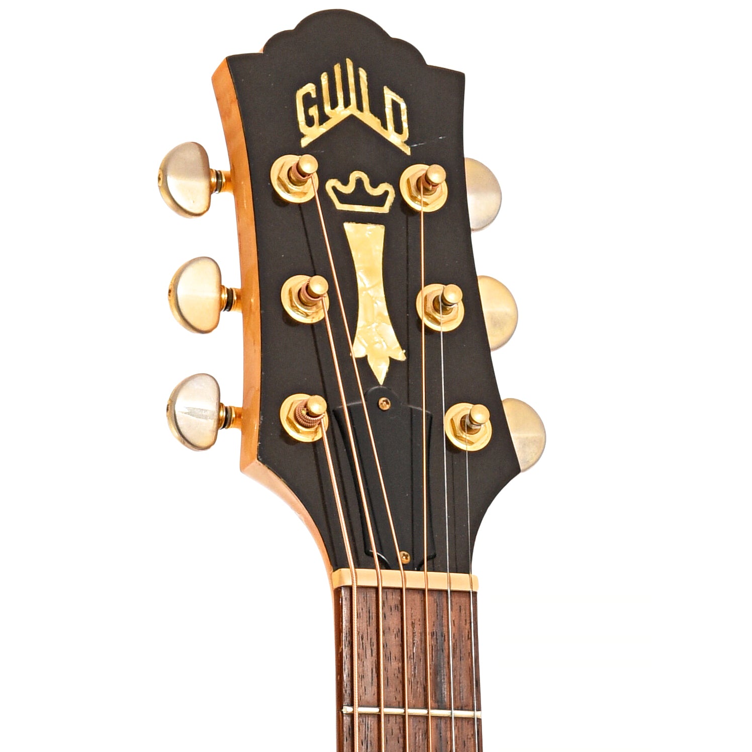 Front headstock of Guild JF-30 BL Jumbo