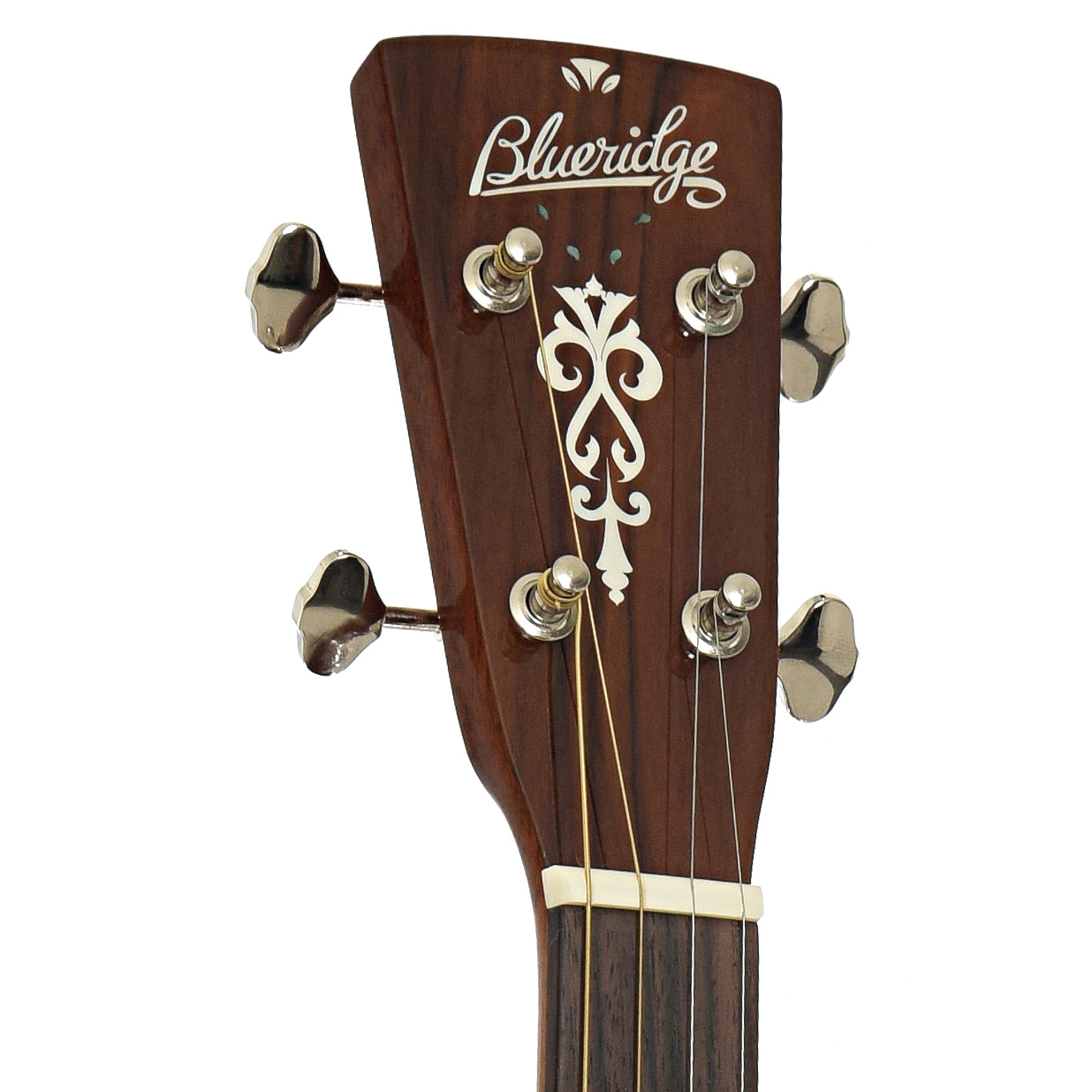Headstock of Blueridge BR-40T Tenor Guitar
