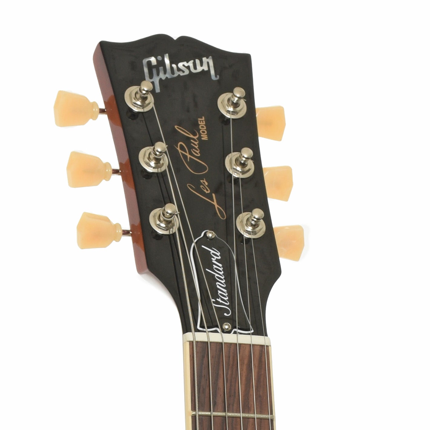 Headstock of Gibson Les Paul Standard 50s Figured Electric Guitar 