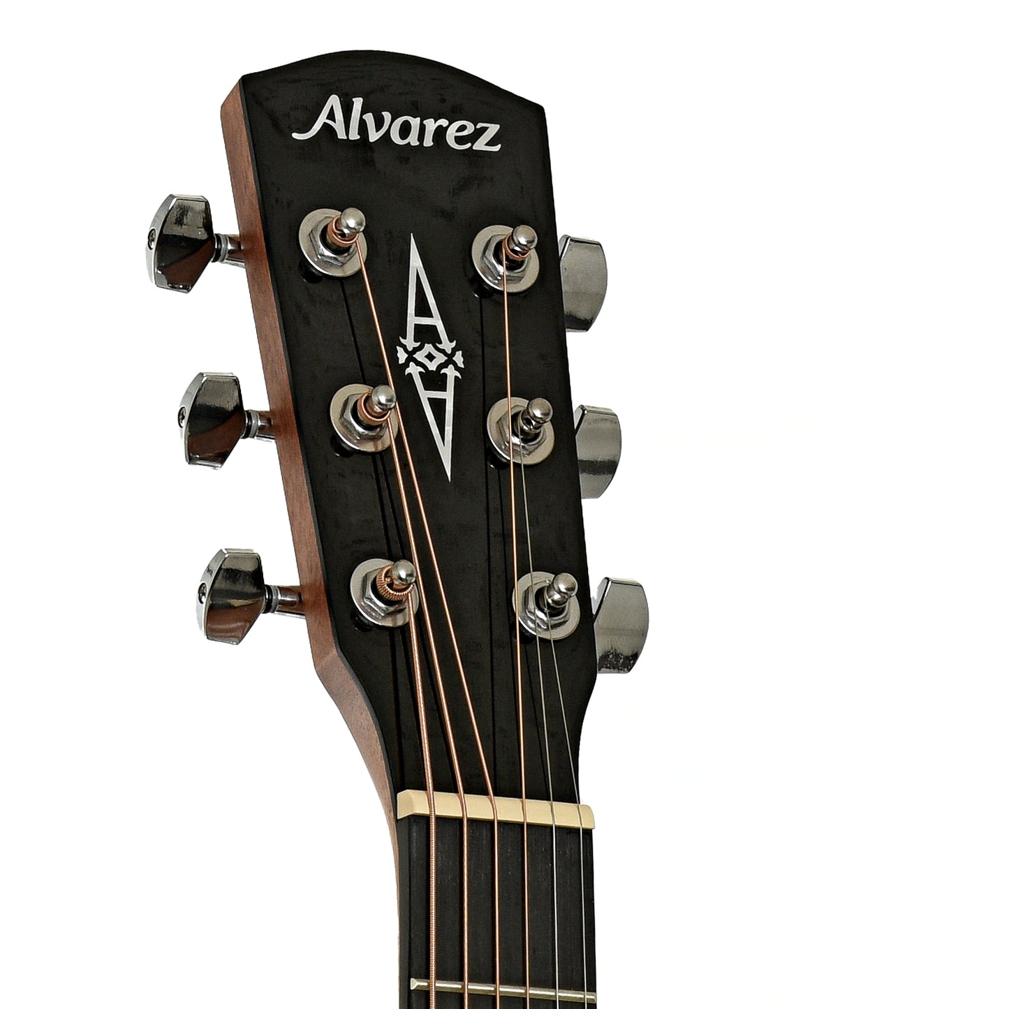 Headstock of Alvarez Regent Series RF26CE Folk/OM Acoustic-Electric Guitar