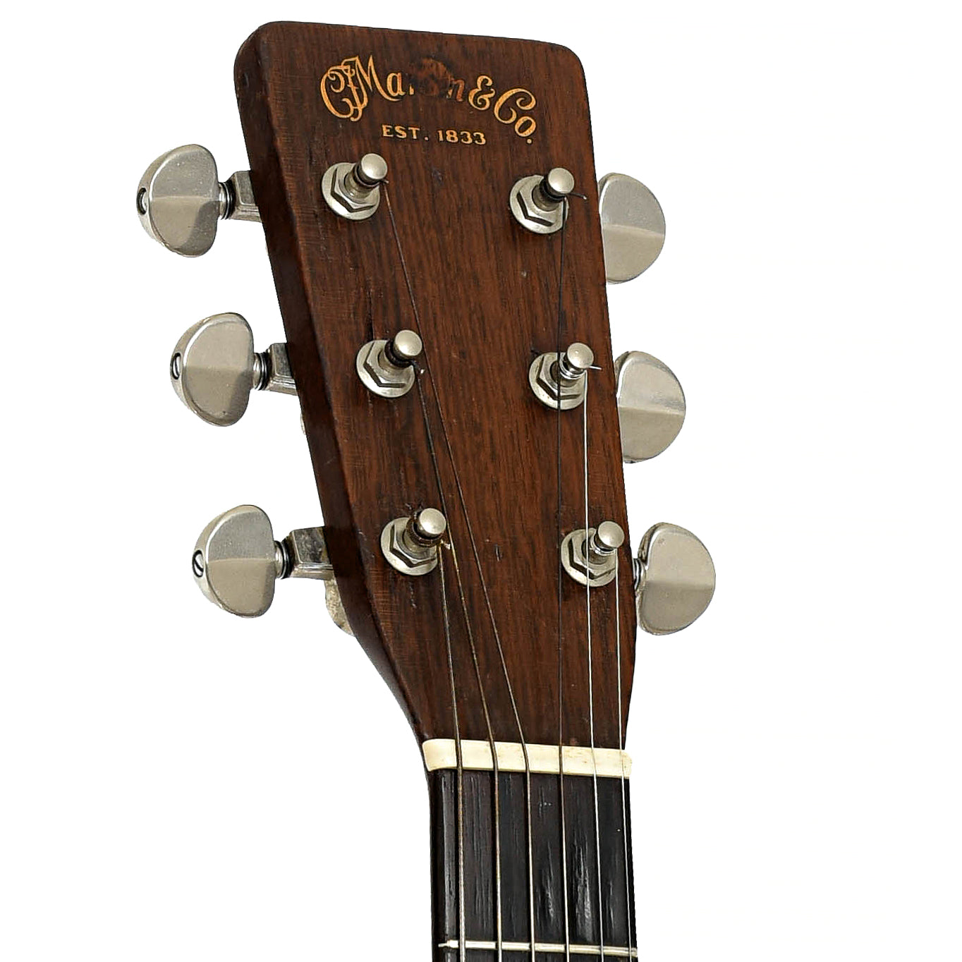 Headstock of Martin 00-17 Acoustic Guitar 