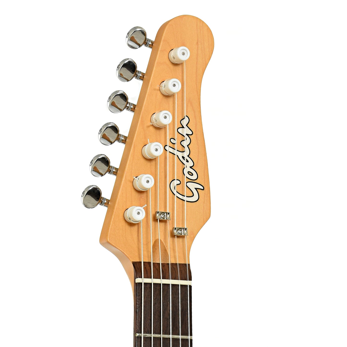 Headstock of Godin G Tour Nylon String Matte Black Acoustic-Electric Guitar