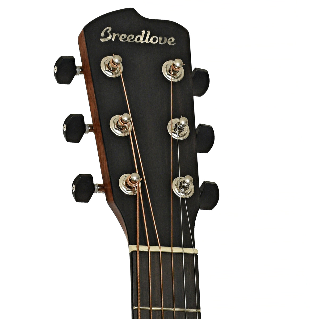 Headstock of Breedlove Premier Concerto Burnt Amber CE Sitka - EI Rosewood Acoustic-Electric Guitar