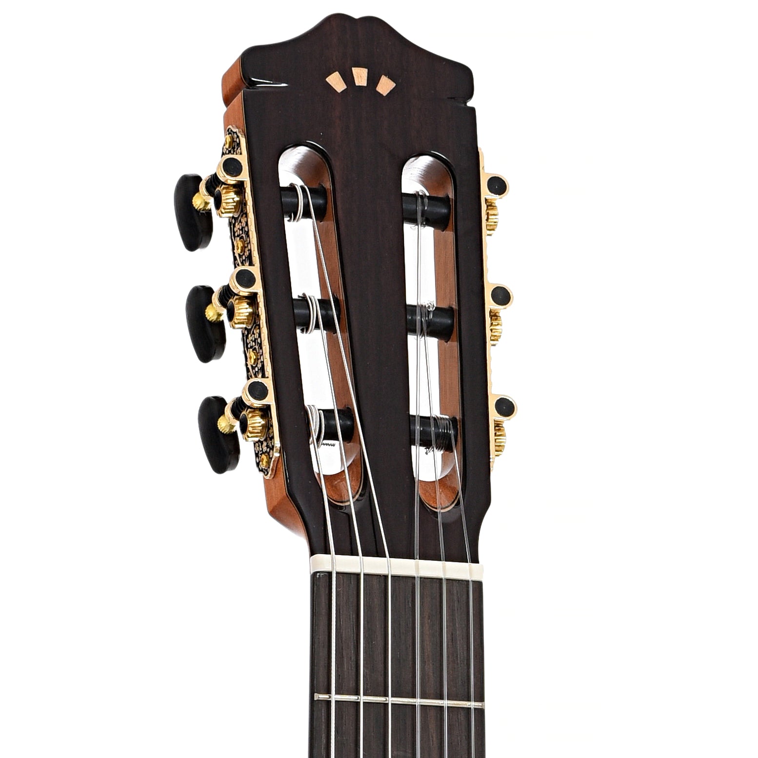 Front headstock of Cordoba C7 Classical Guitar