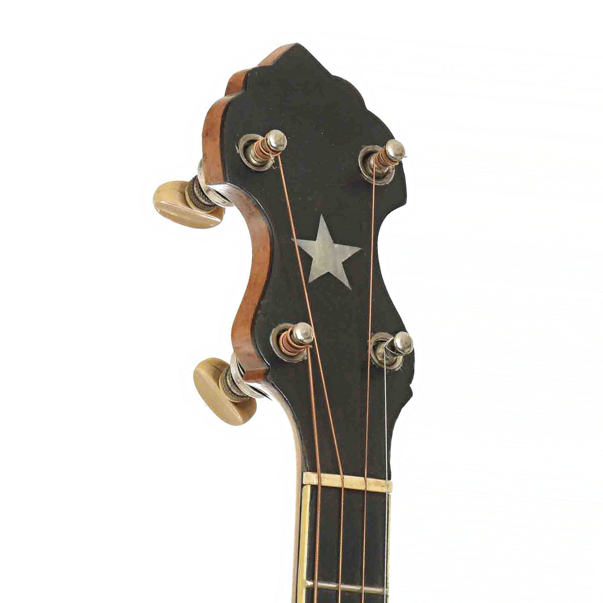 Front Headstock of Vega Whyte Laydie Style R Tenor Banjo