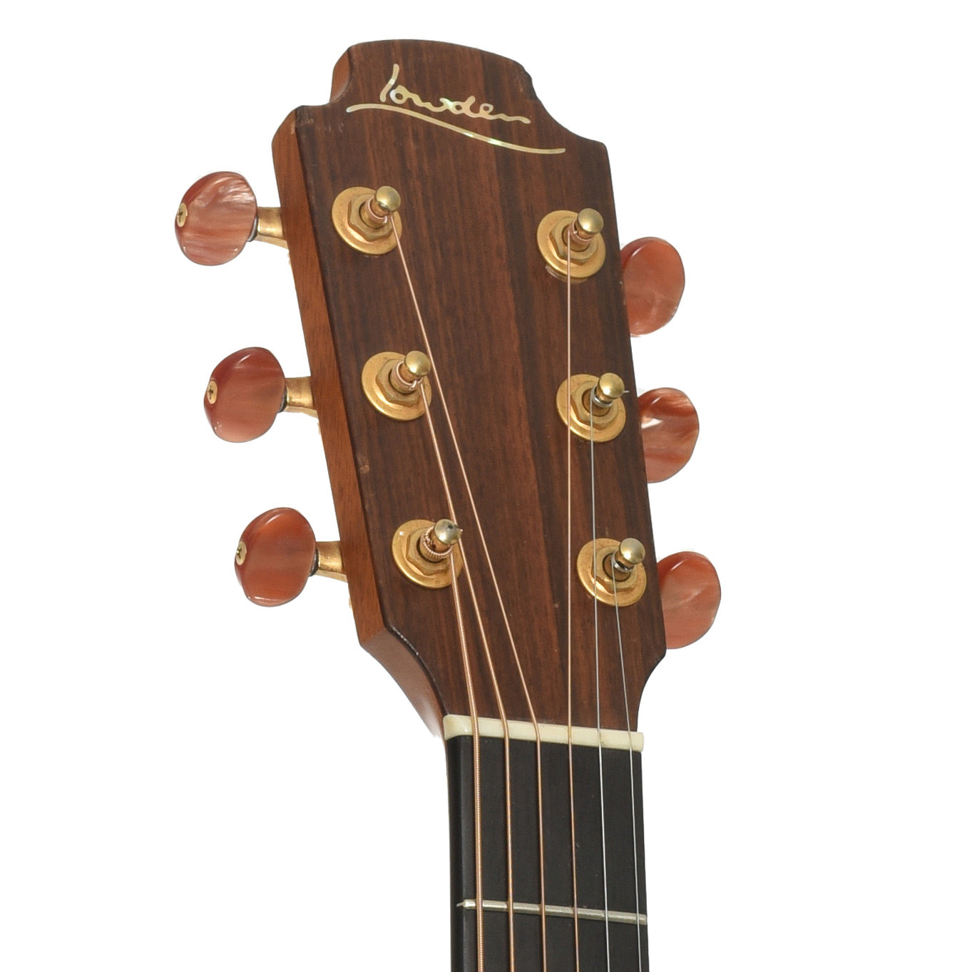 Headstock of Lowden LSE-1 Acoustic-Electric Guitar