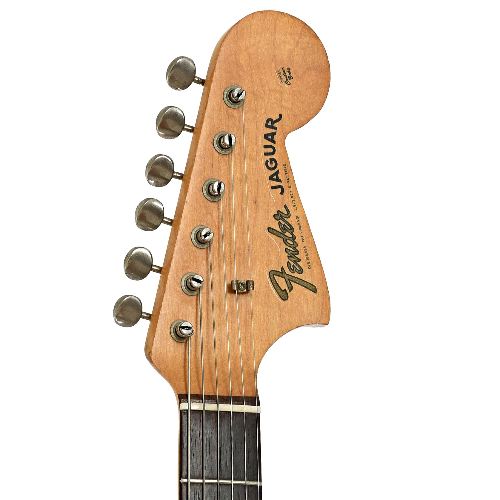 Headstock of Fender Jaguar Electric Guitar