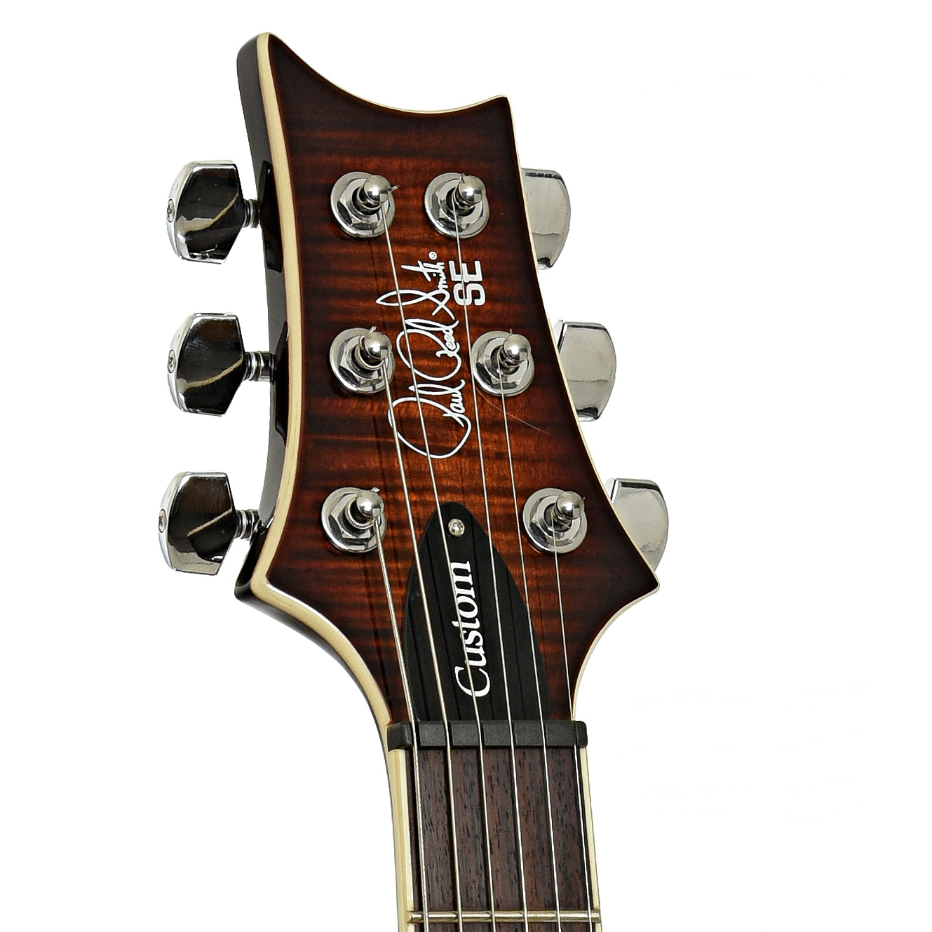 PRS SE Custom 24 Semi-Hollow Piezo Orange Tiger Smokeburst