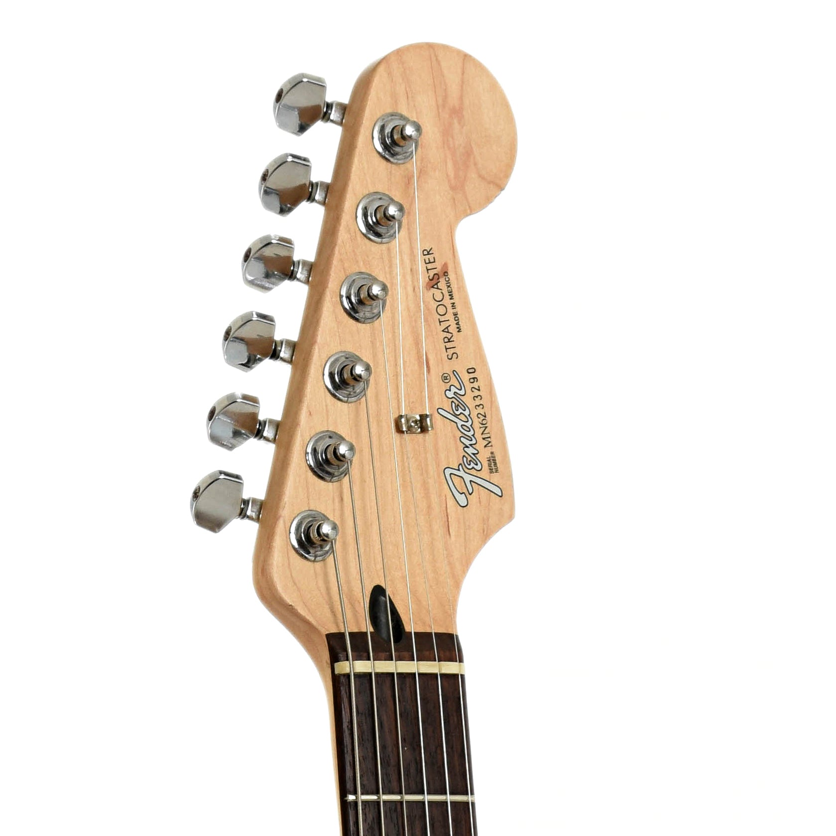 Headstock of Fender Stratocaster Standard Electric Guitar