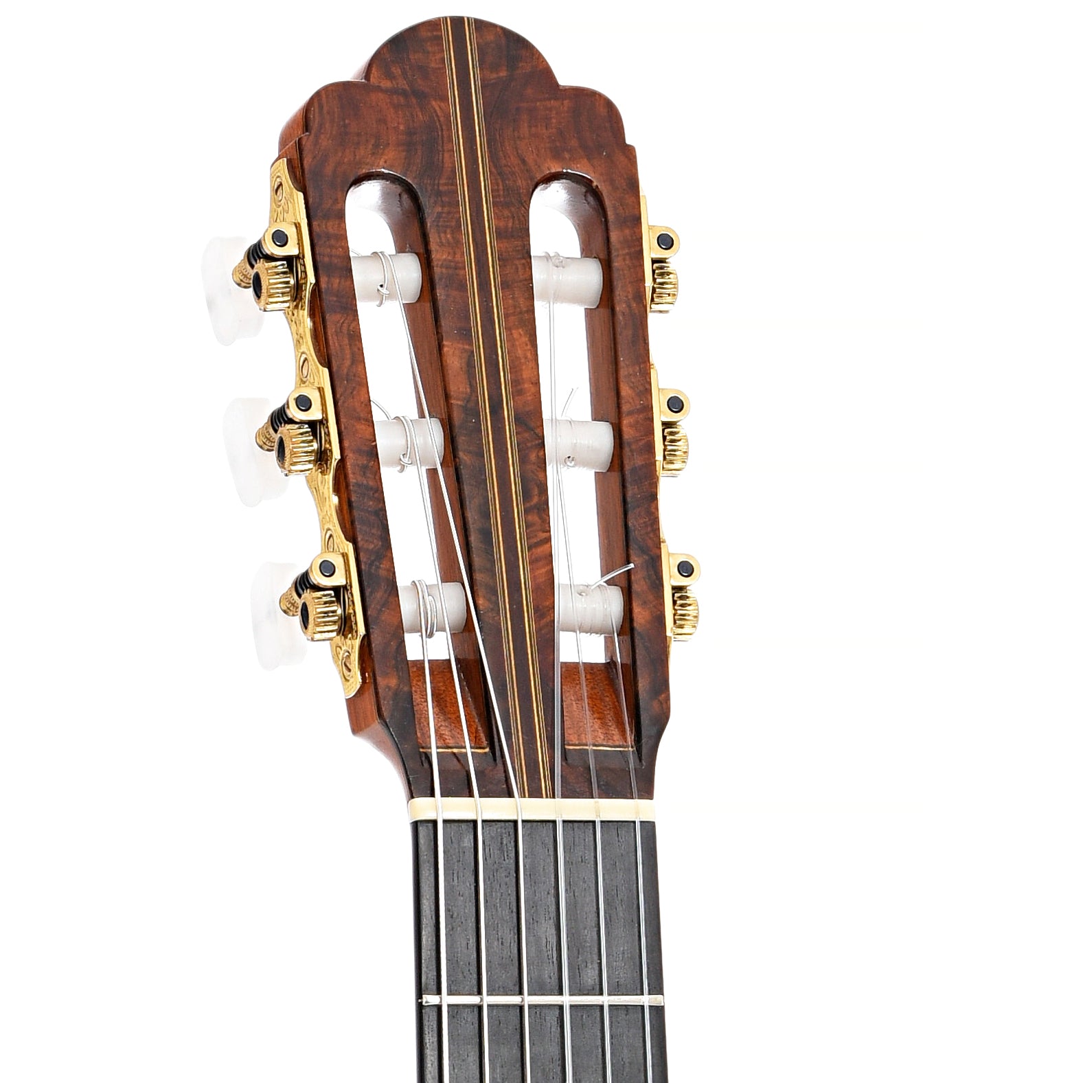 Front headstock of Kenny Hill Hauser '37 Classical Guitar (2007)