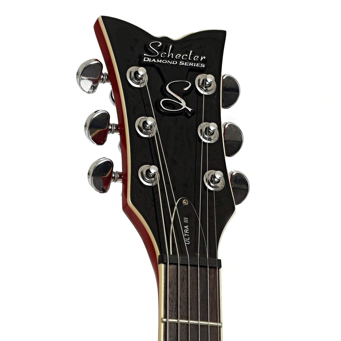 Headstock of Schecter Diamond Series Ultra III Electric Guitar