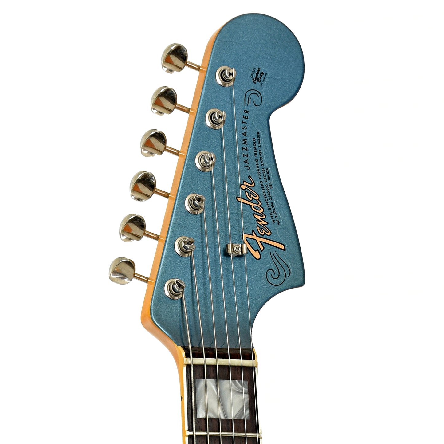 Headstock of Fender Custom Shop '67 Jazzmaster Electric Guitar