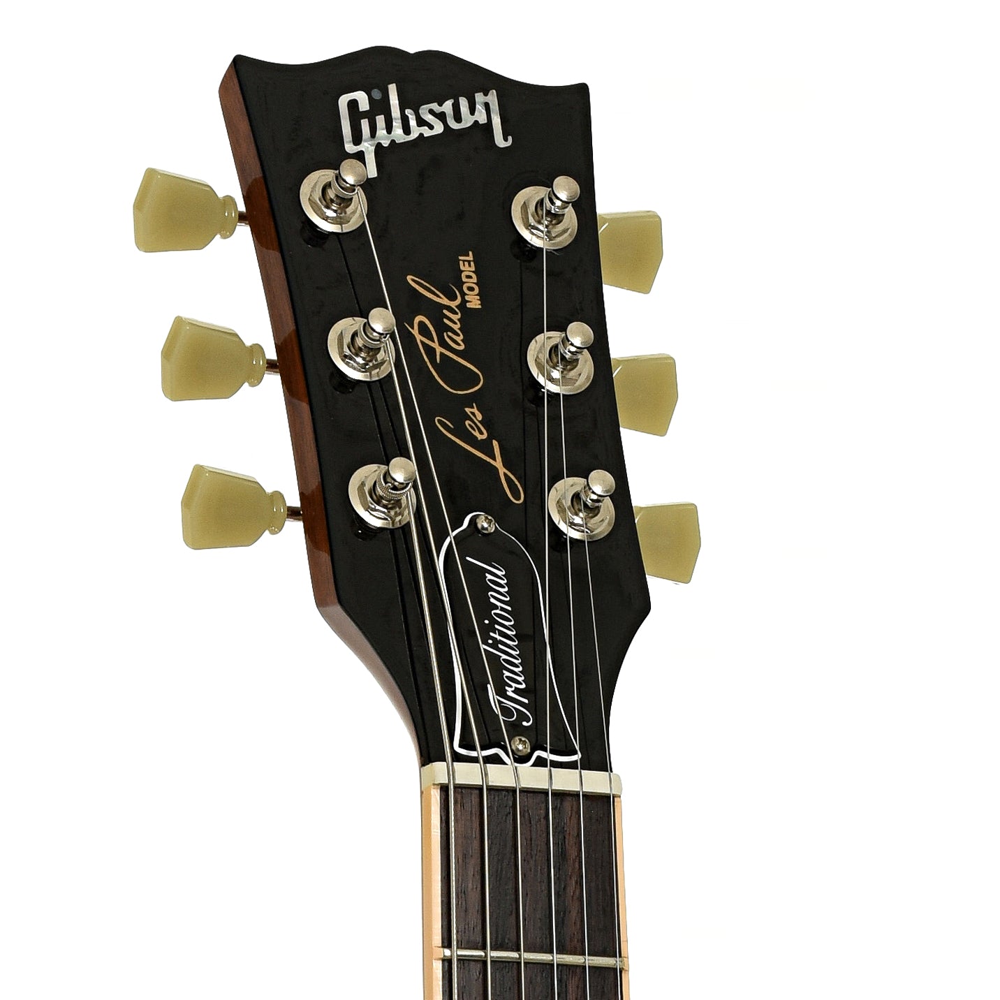 Headstock of Gibson Les Paul Traditional Plus Electric Guitar