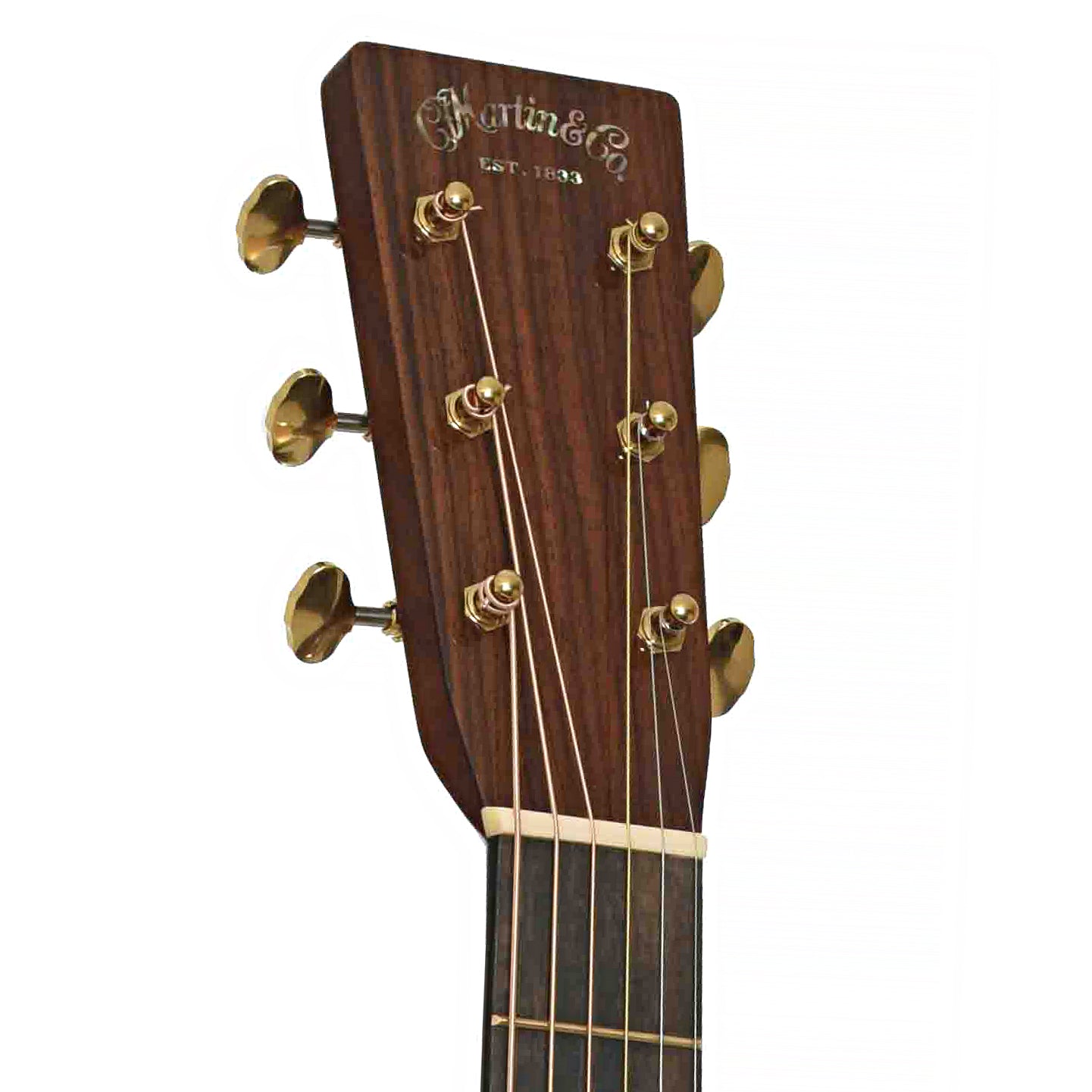 Front headstock of Martin OM-28 Modern Deluxe
