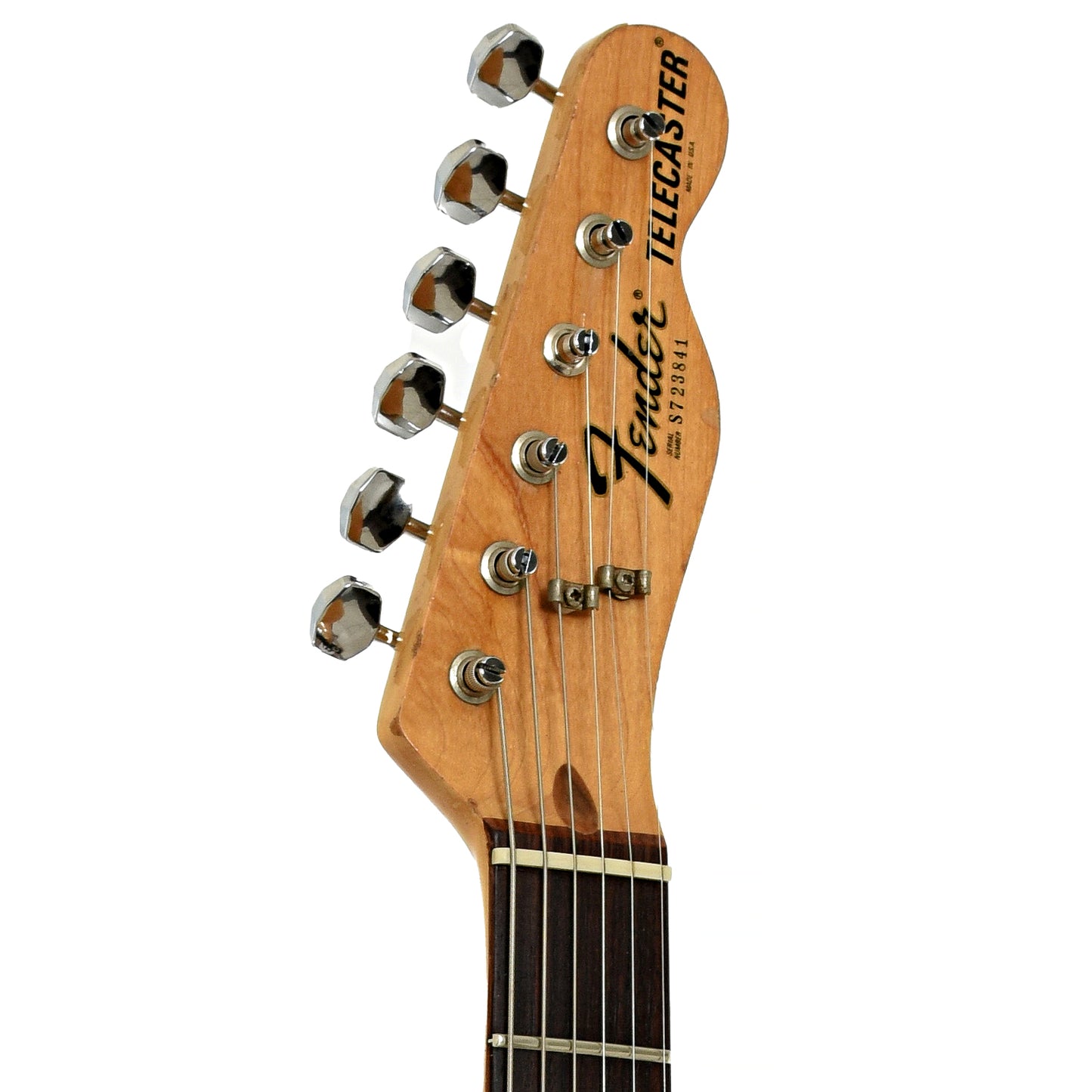 Headstock of Fender Telecaster w/B Bender Electric Guitar