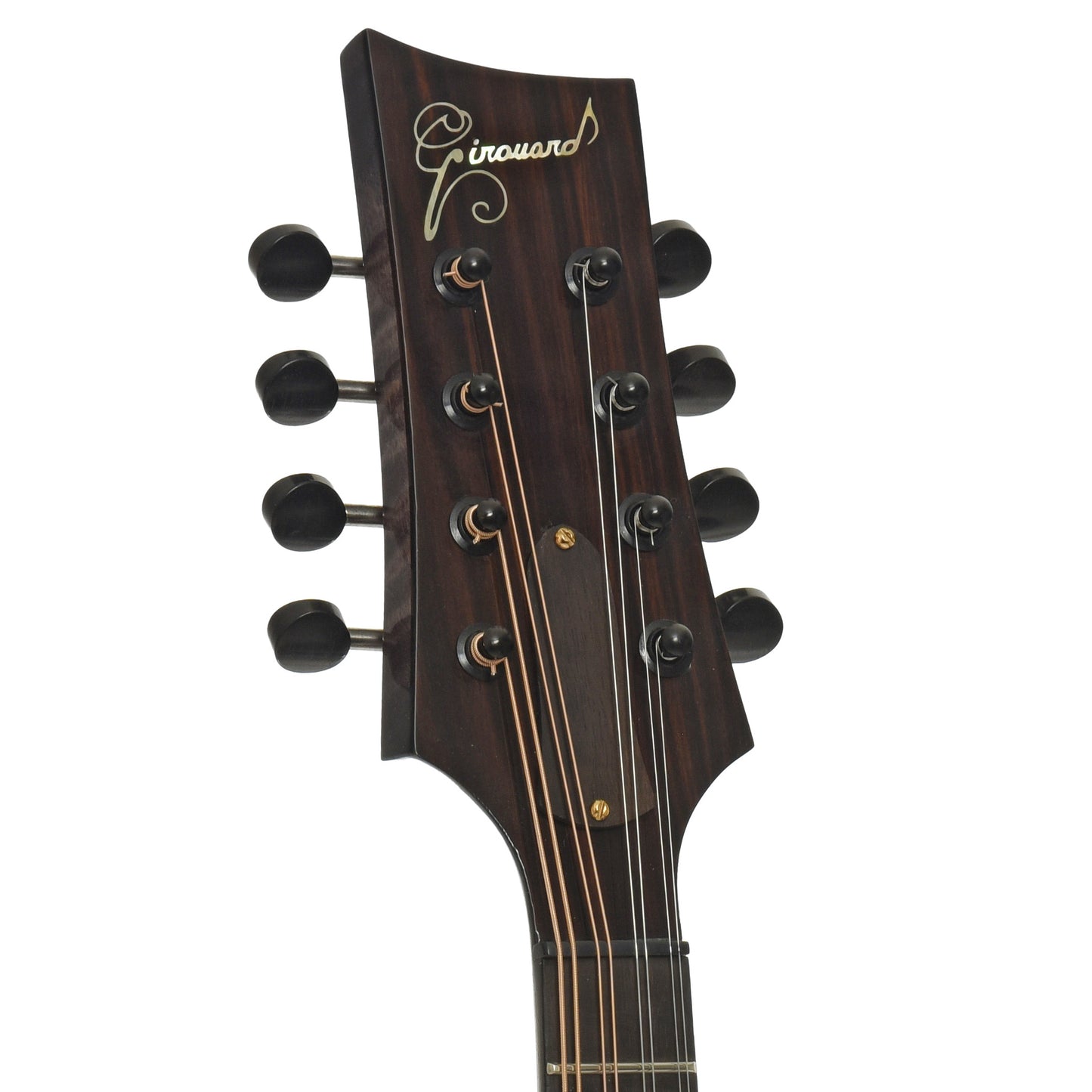 Headstock of Girouard Asymmetrical Two Point Mandolin 