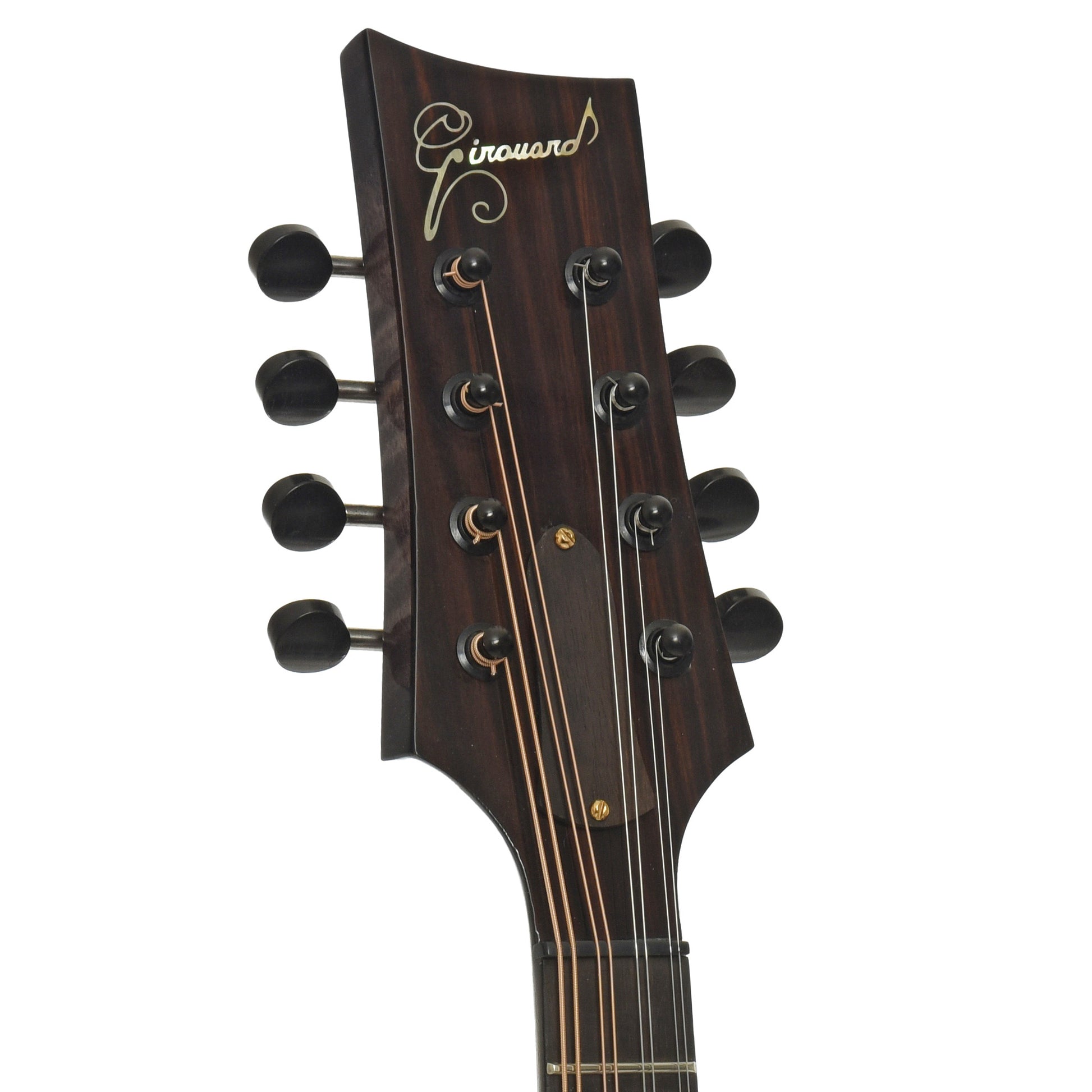Headstock of Girouard Asymmetrical Two Point Mandolin 
