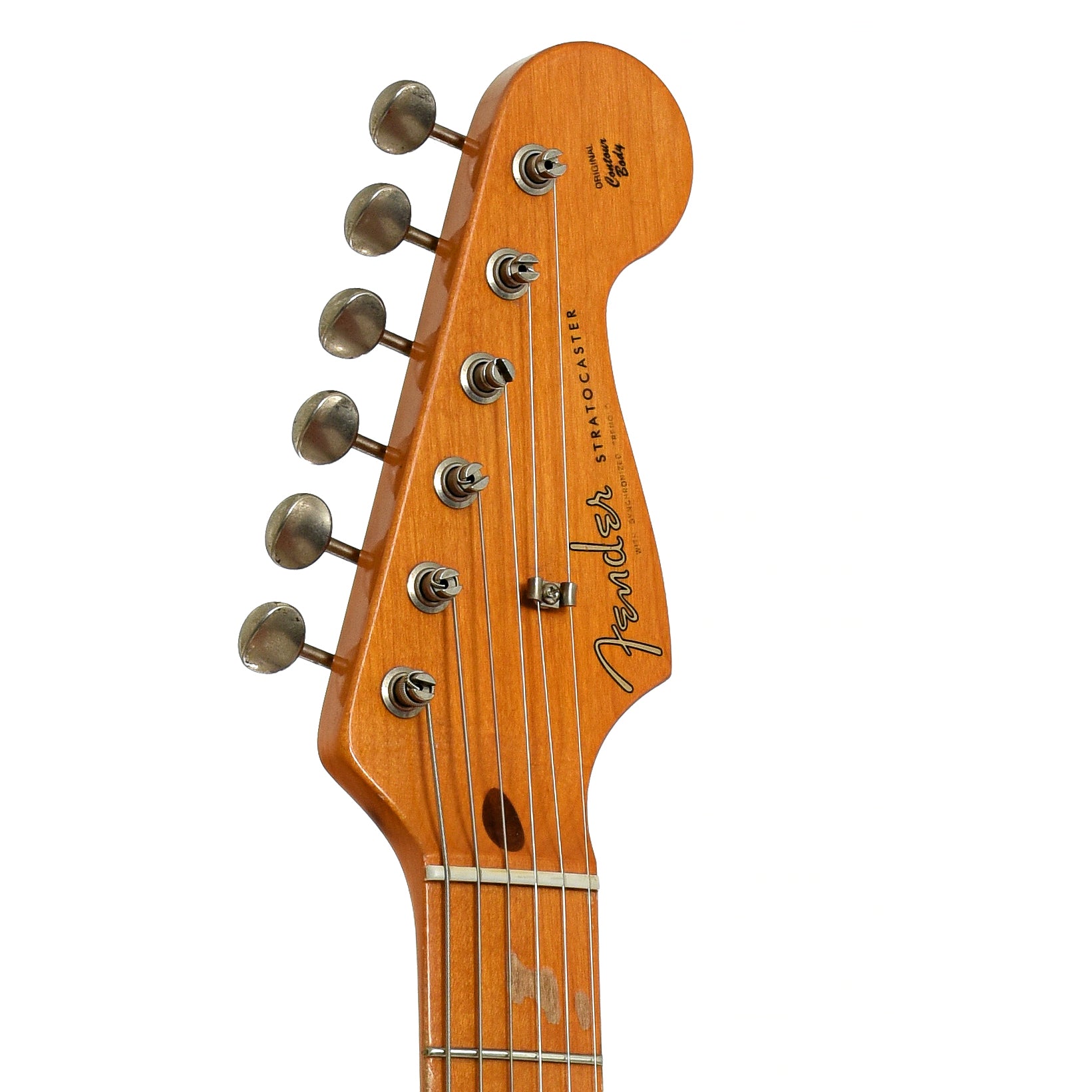 Headstock of Fender Custom Shop David Gilmour Relic Stratocaster Electric Guitar