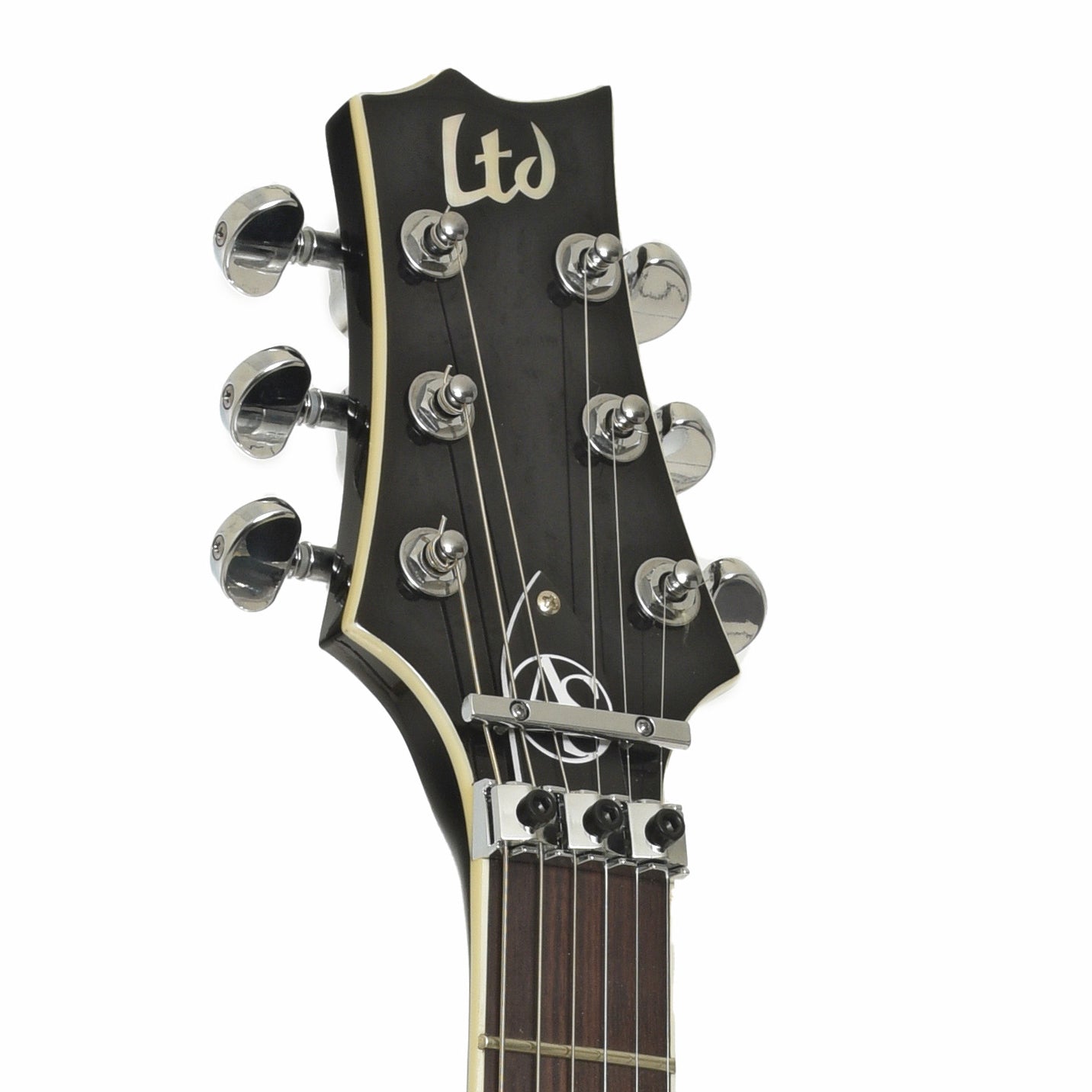 Headstockk of ESP LTD Alex Skolnick Signature Electric Guitar