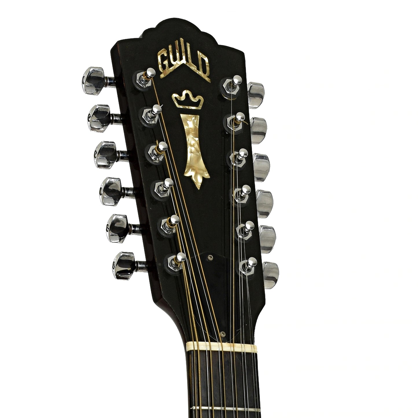 Headstock of Guild F-212XL NT 12-String Acoustic Guitar