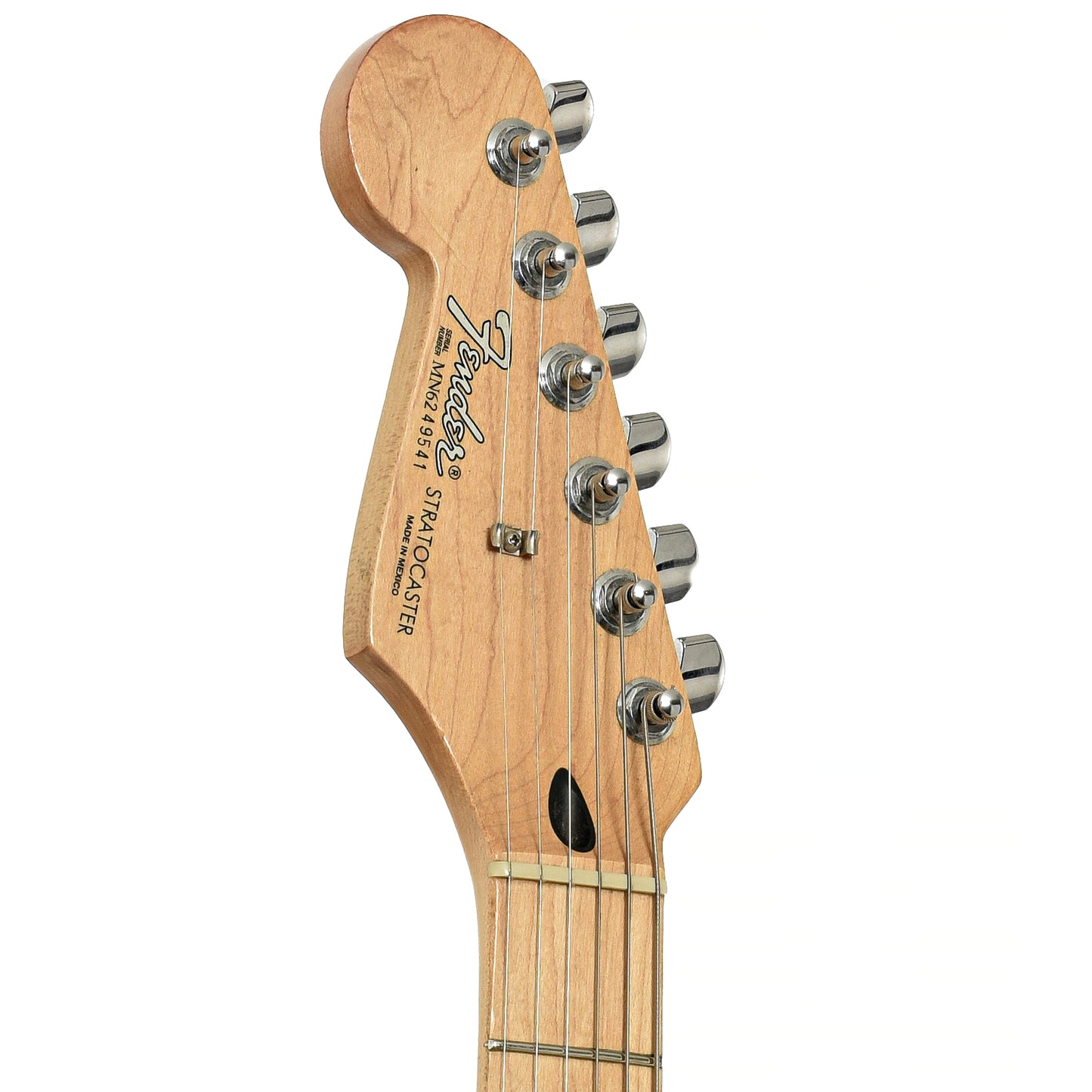 Headstock of Fender Standard Stratocaster Electric Guitar 