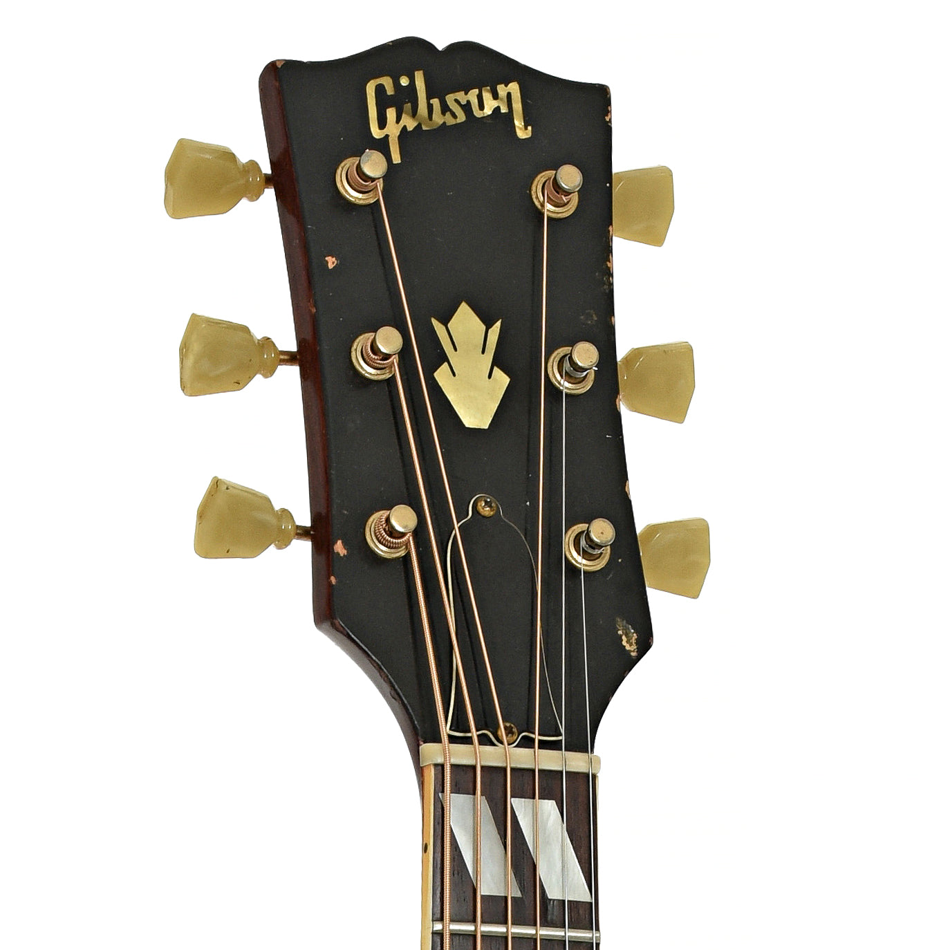 Headstock of Gibson Hummingbird Acoustic Guitar