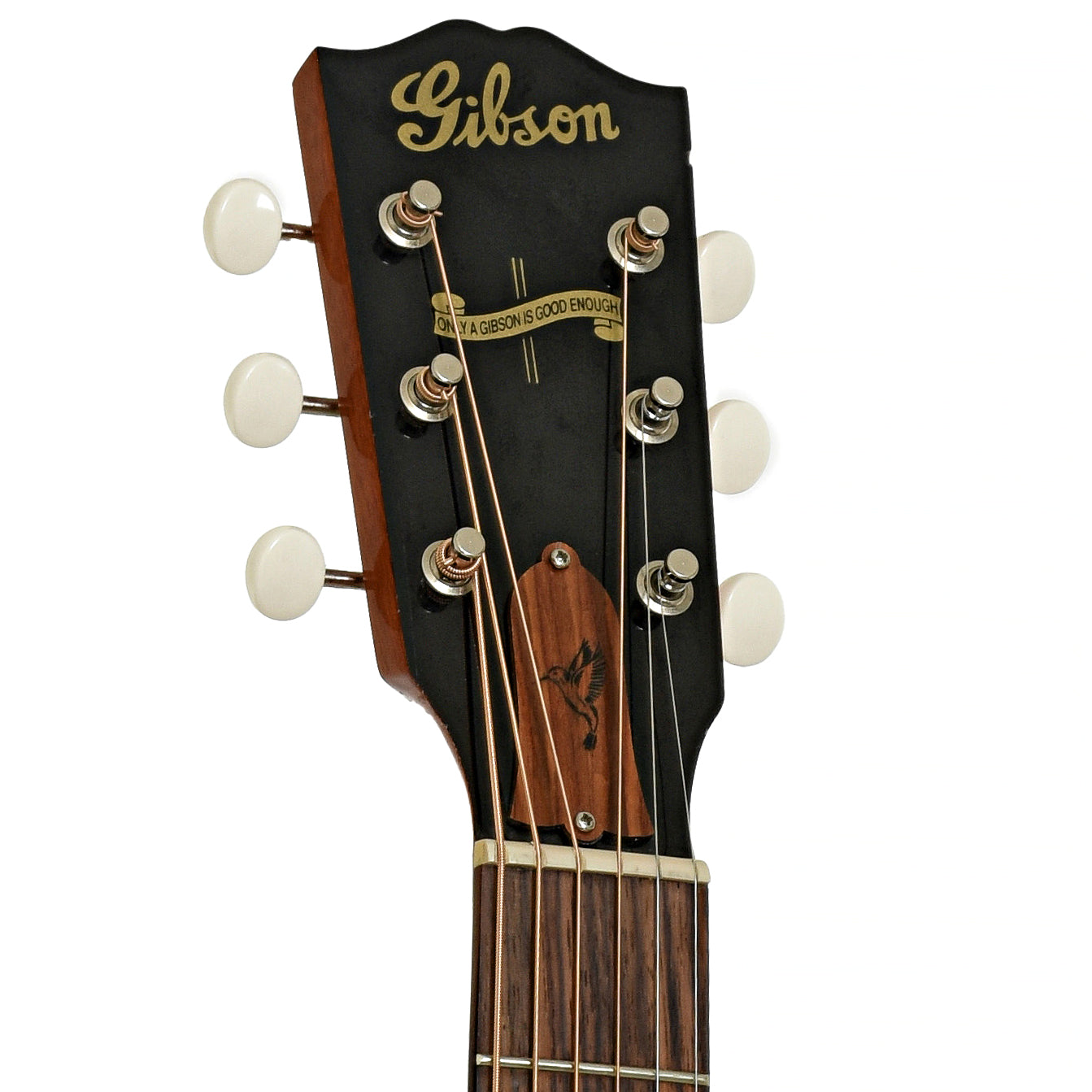 Headstock of Gibson J-35 Reissue Acoustic Guitar 