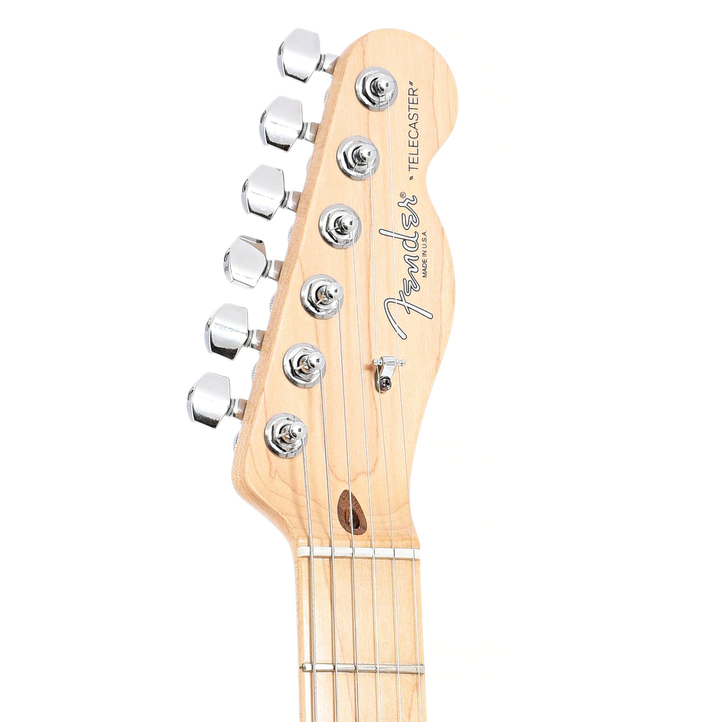 Front headstock of Fender American Nashville Telecaster w/ B-Bender (2013)