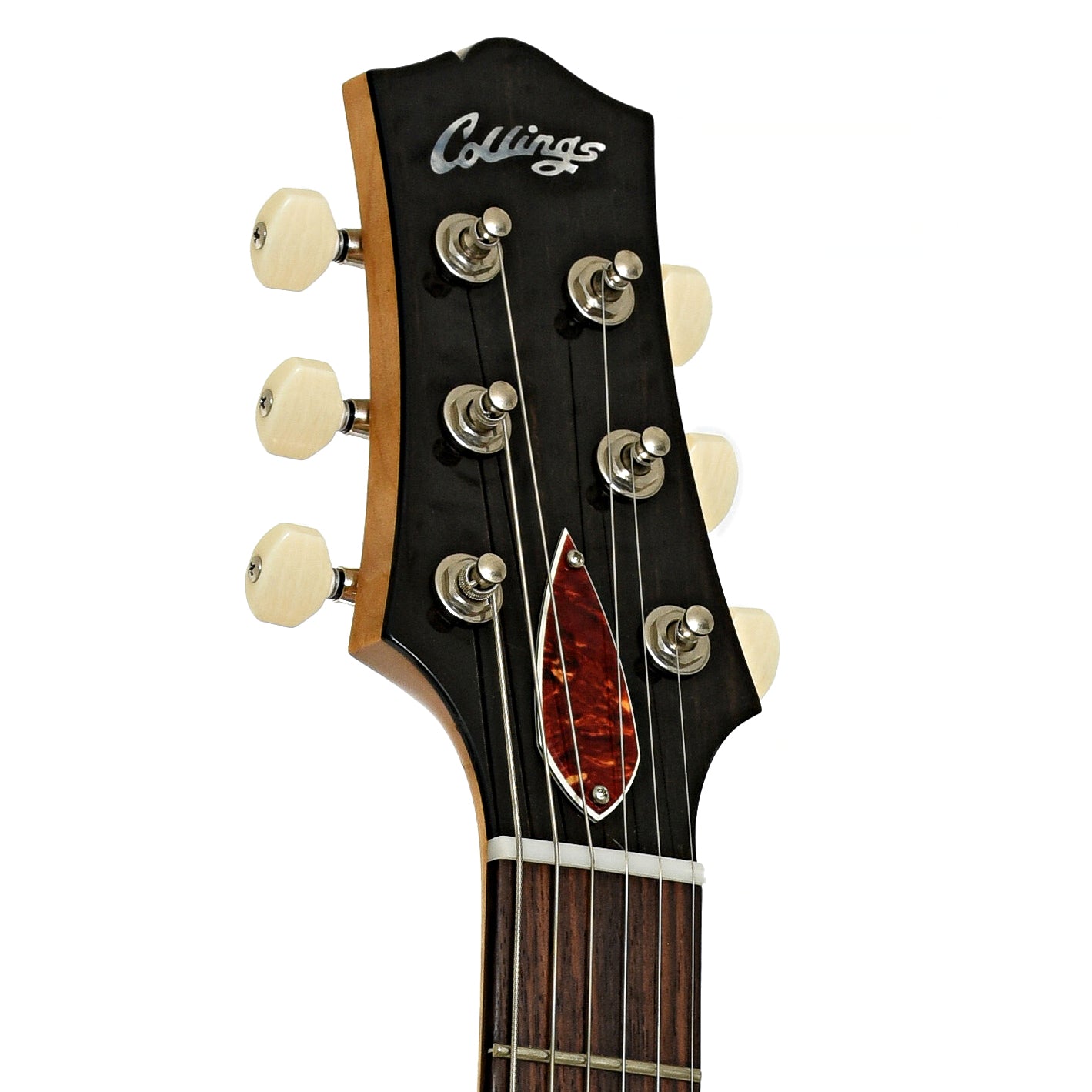 Headstock of Collings Custom 360 LT M Electric Guitar