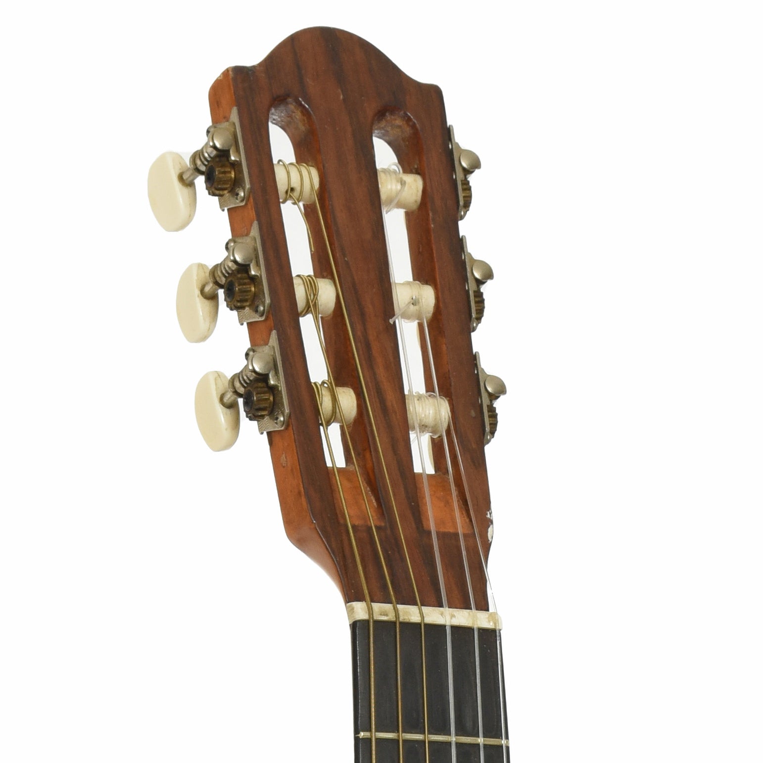 Headstock of French LaCote-Style Romantic Guitar
