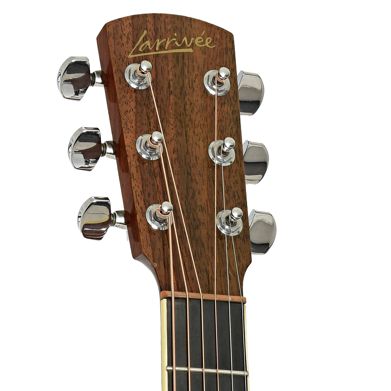Headstock of Larrivee J-05 Acoustic Guitar