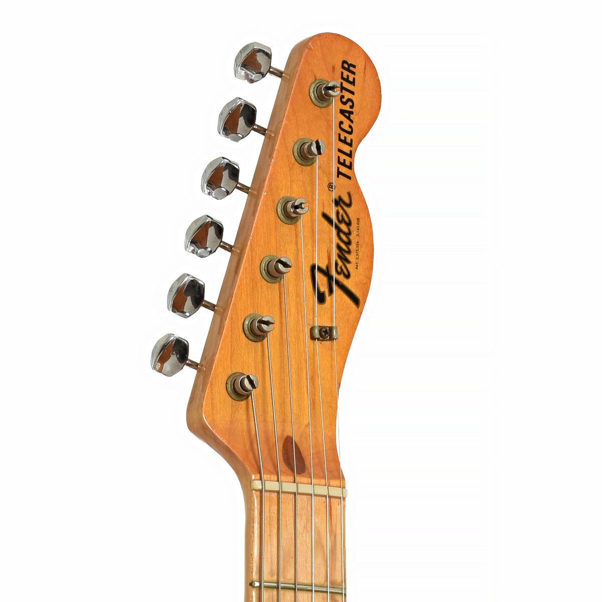 Headstock of Fender Telecaster Electric Guitar 