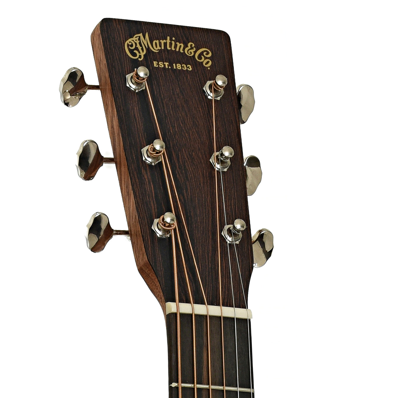 Headstock of Martin D-13E Retro Walnut Guitar