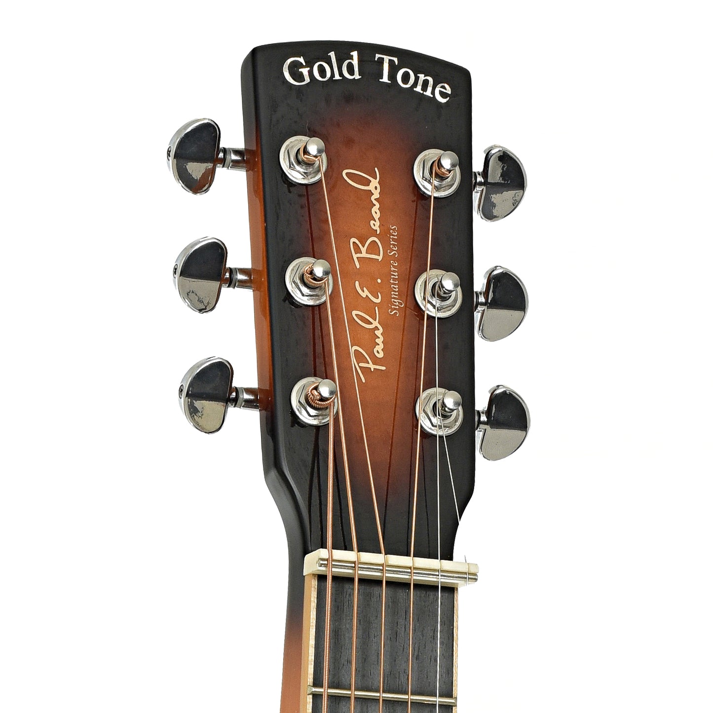 Headstock of Gold Tone PBS-D Squareneck Resonator Guitar 