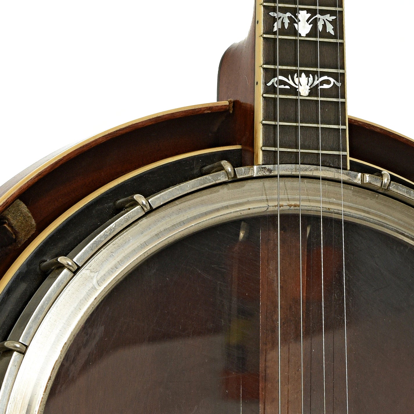 Neck joint of Weymann Orchestra Style 1 Tenor Banjo