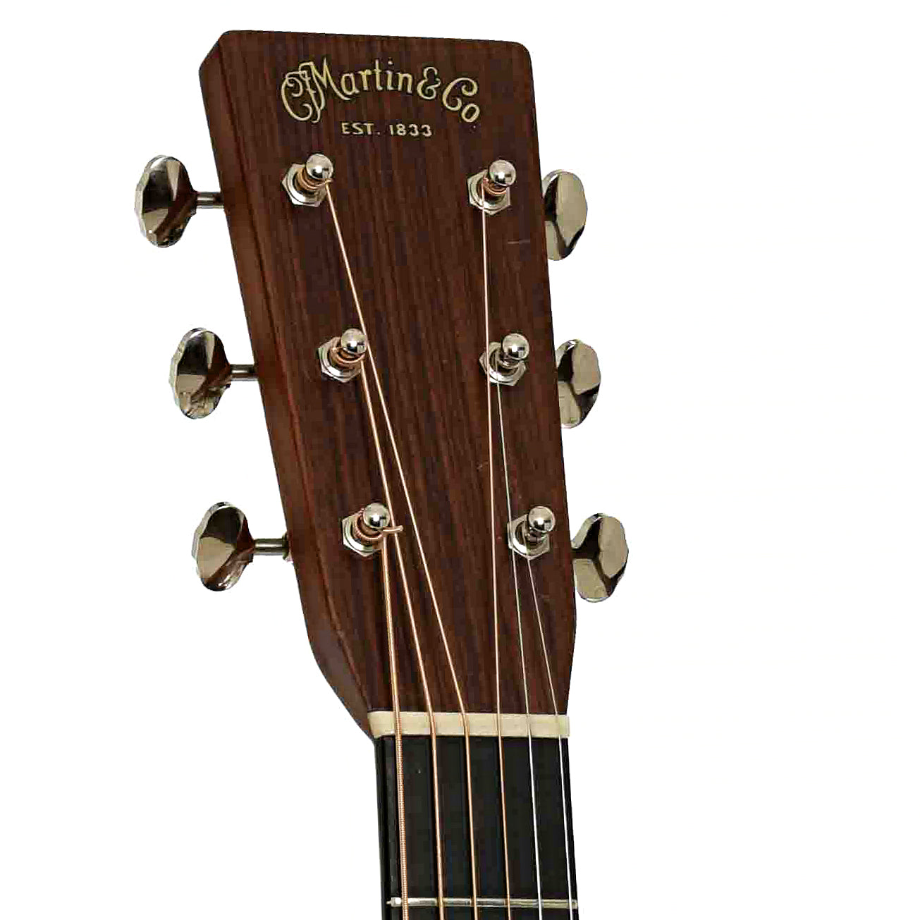 Headstock of Martin HD-28V Acoustic Guitar