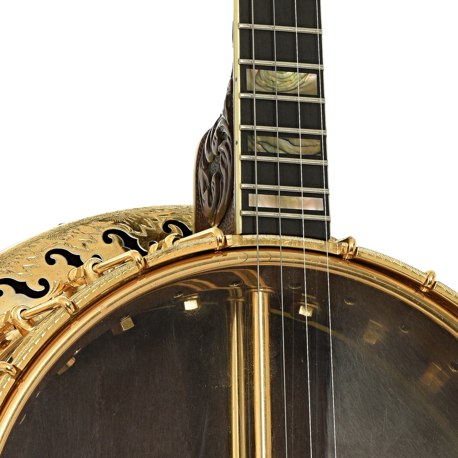 Front Neck joint of Ome Grand Artist Classic Jazz Tenor Banjo 