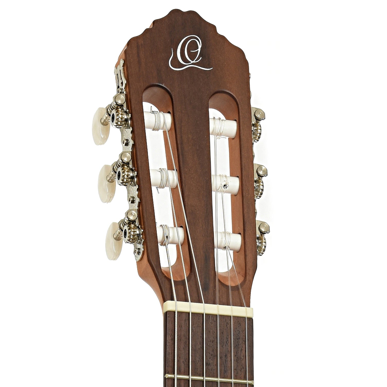 Headstock of Ortega RCE180T-LTD Classical Guitar