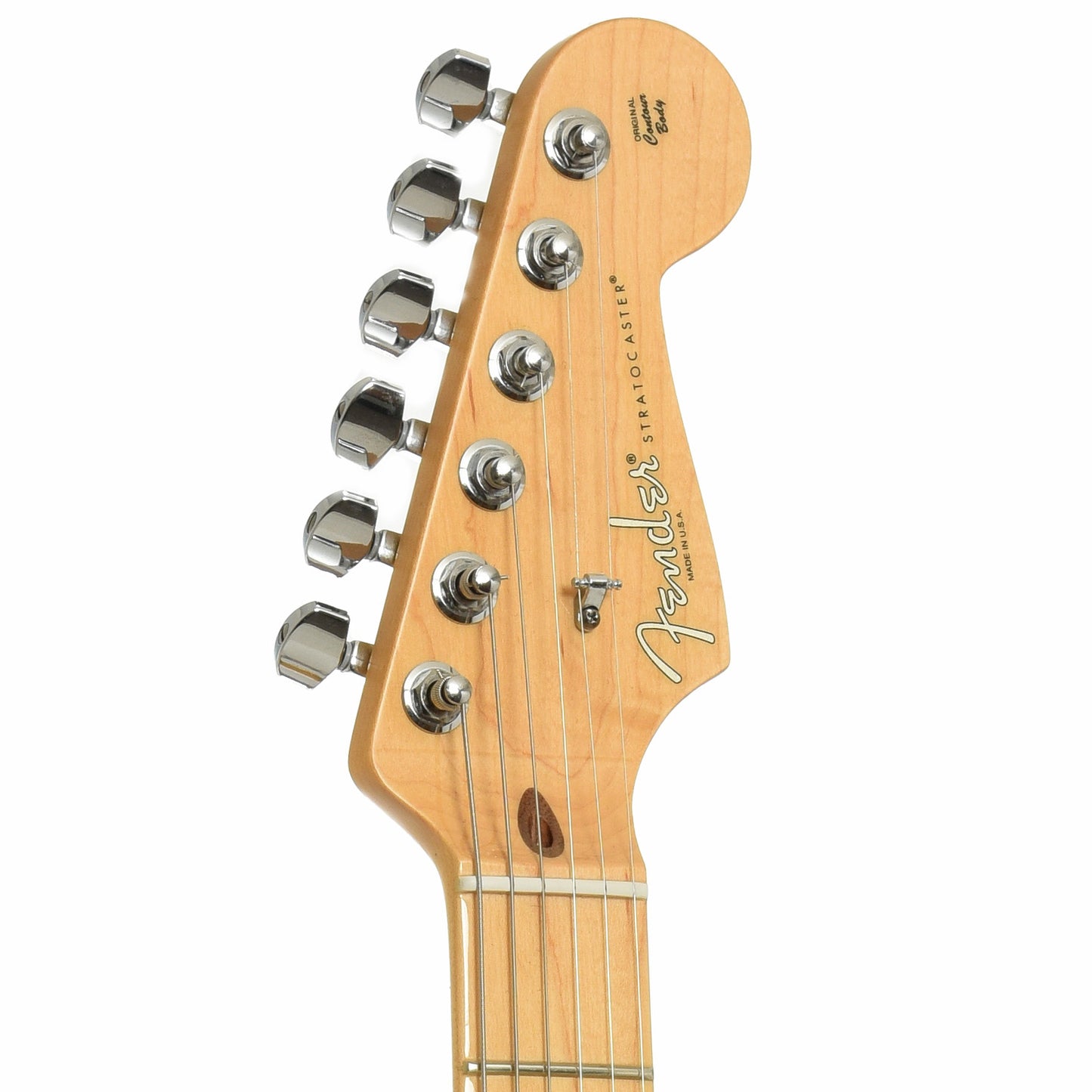 Headstock of Fender FSR 60th Anniversary American Standard Stratocaster Aztec Gold Electric Guitar 