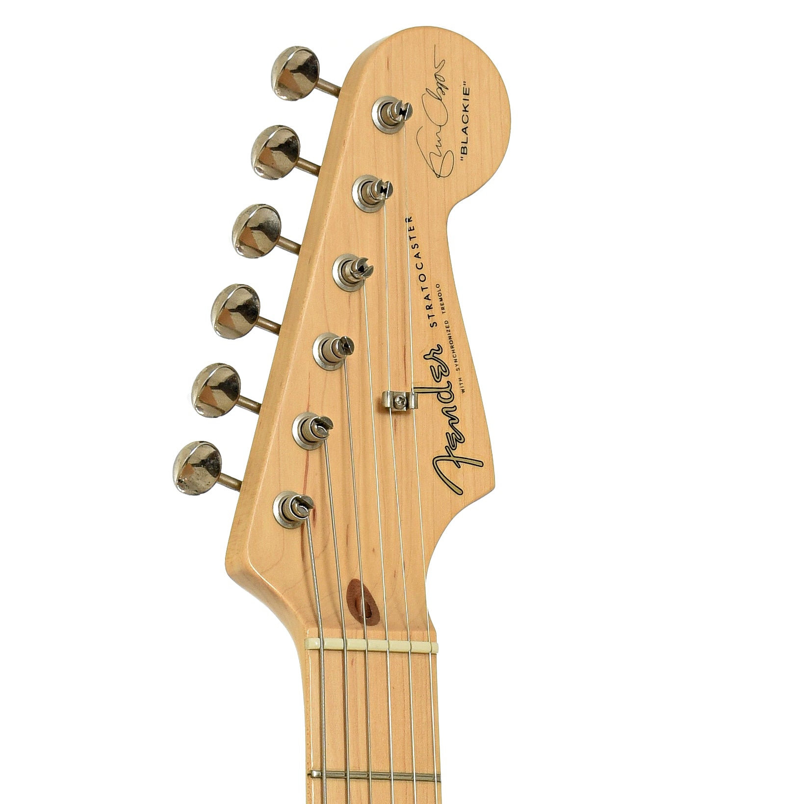 Headstock of Fender Eric Clapton Sratocaster Electric Guitar